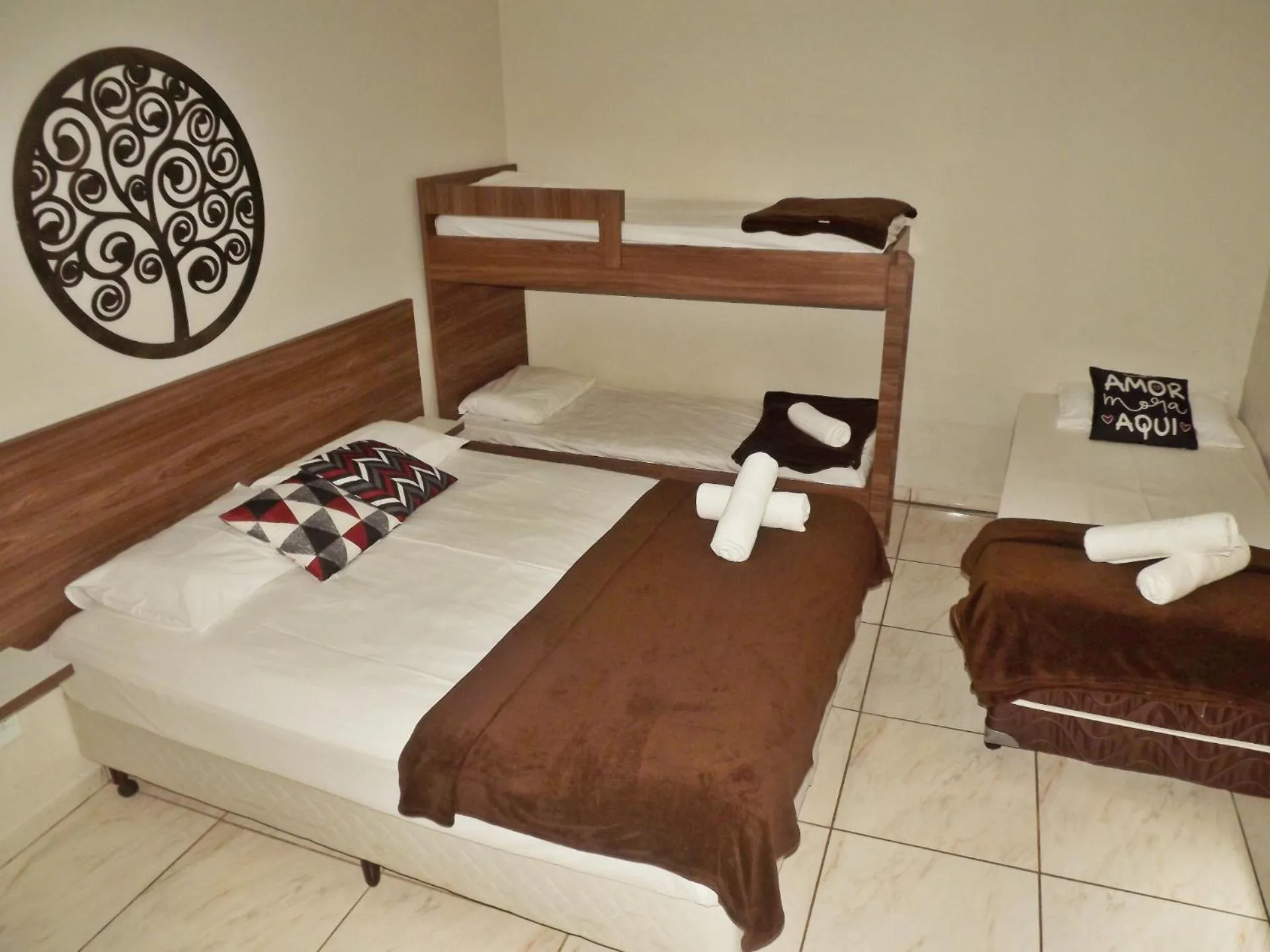 Bed in Pousada do Pescador