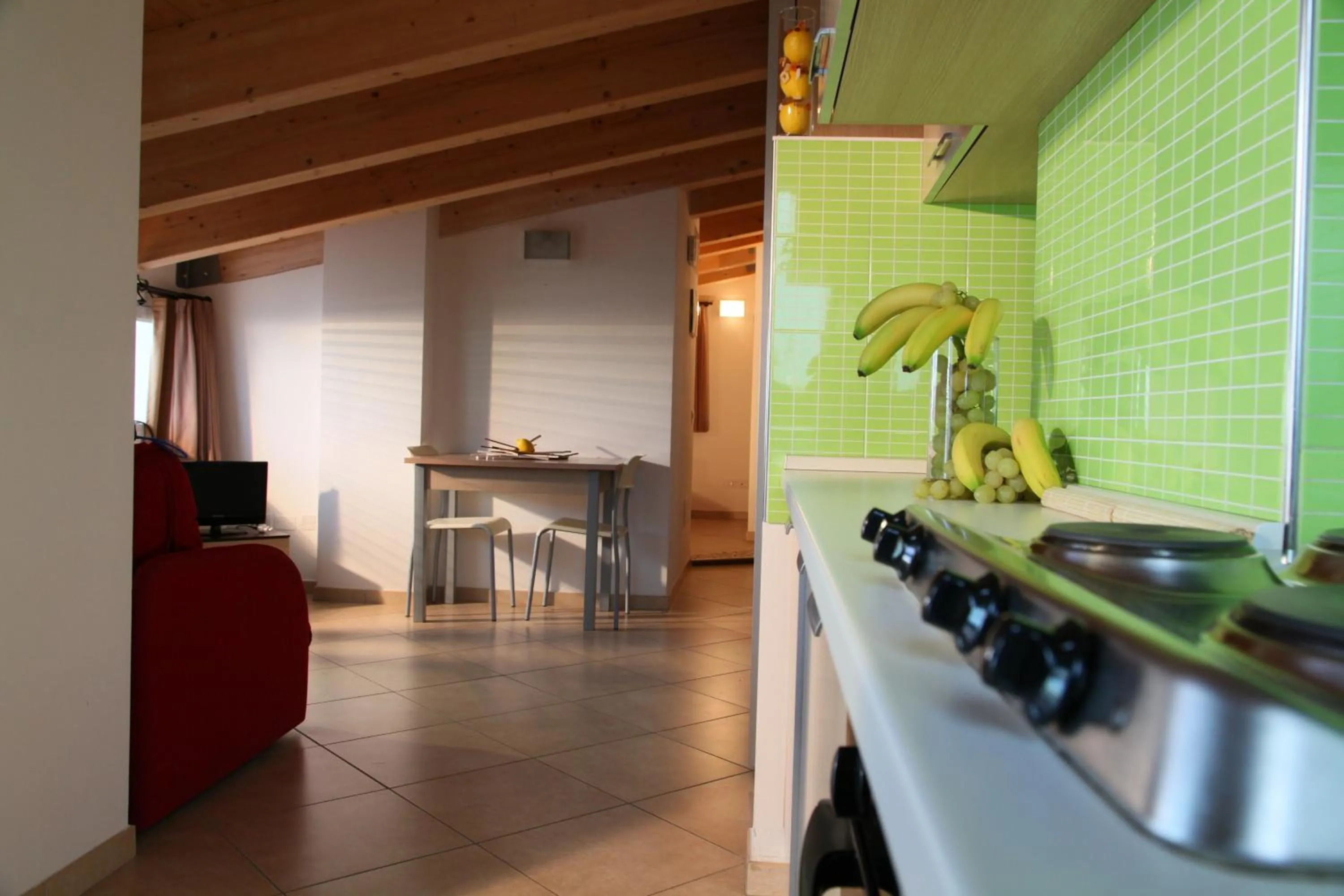 Kitchen or kitchenette in Residence Ilario Suite Hotel