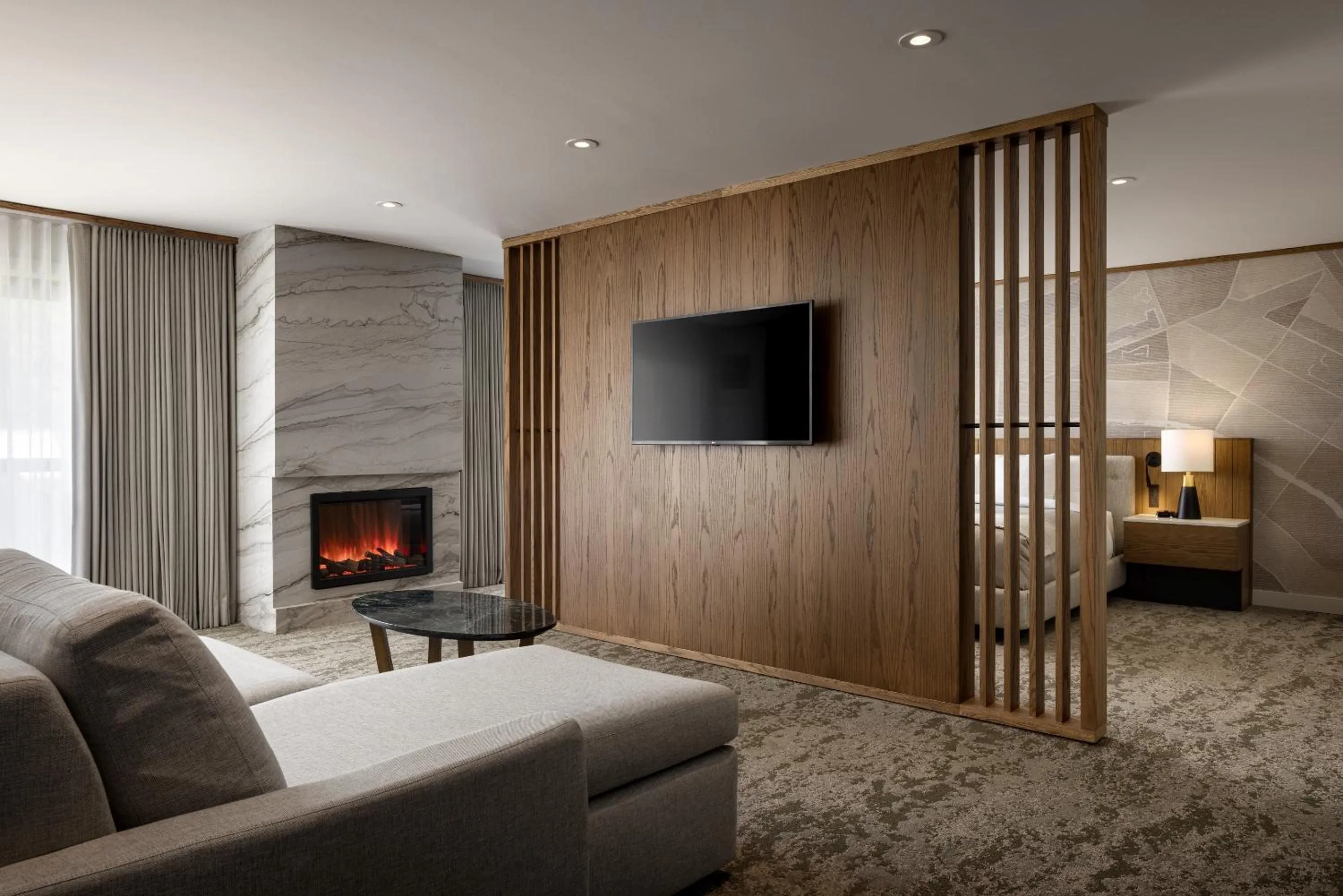 Living room in Banff Park Lodge