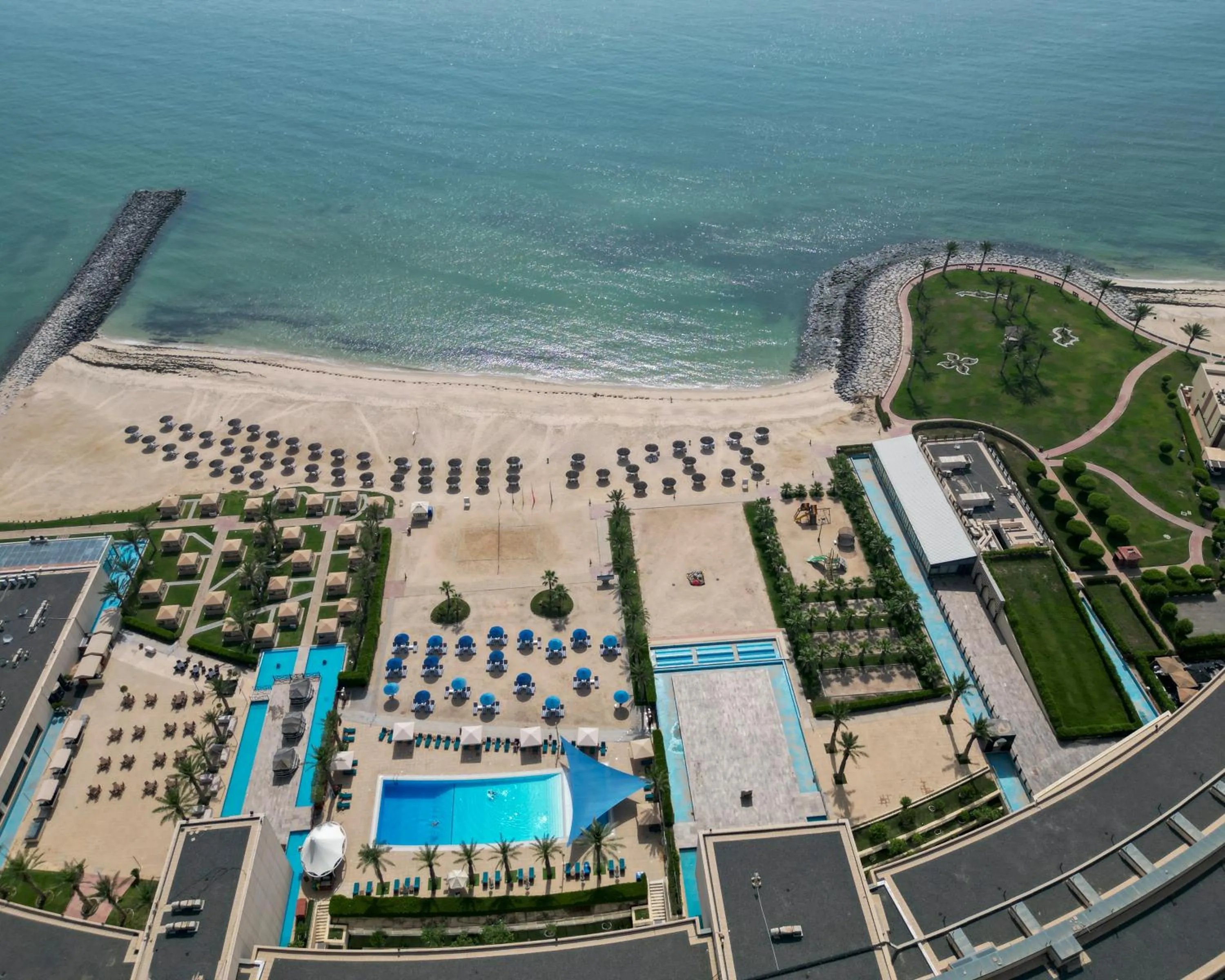 Property building, Bird's-eye View in Hilton Kuwait Resort