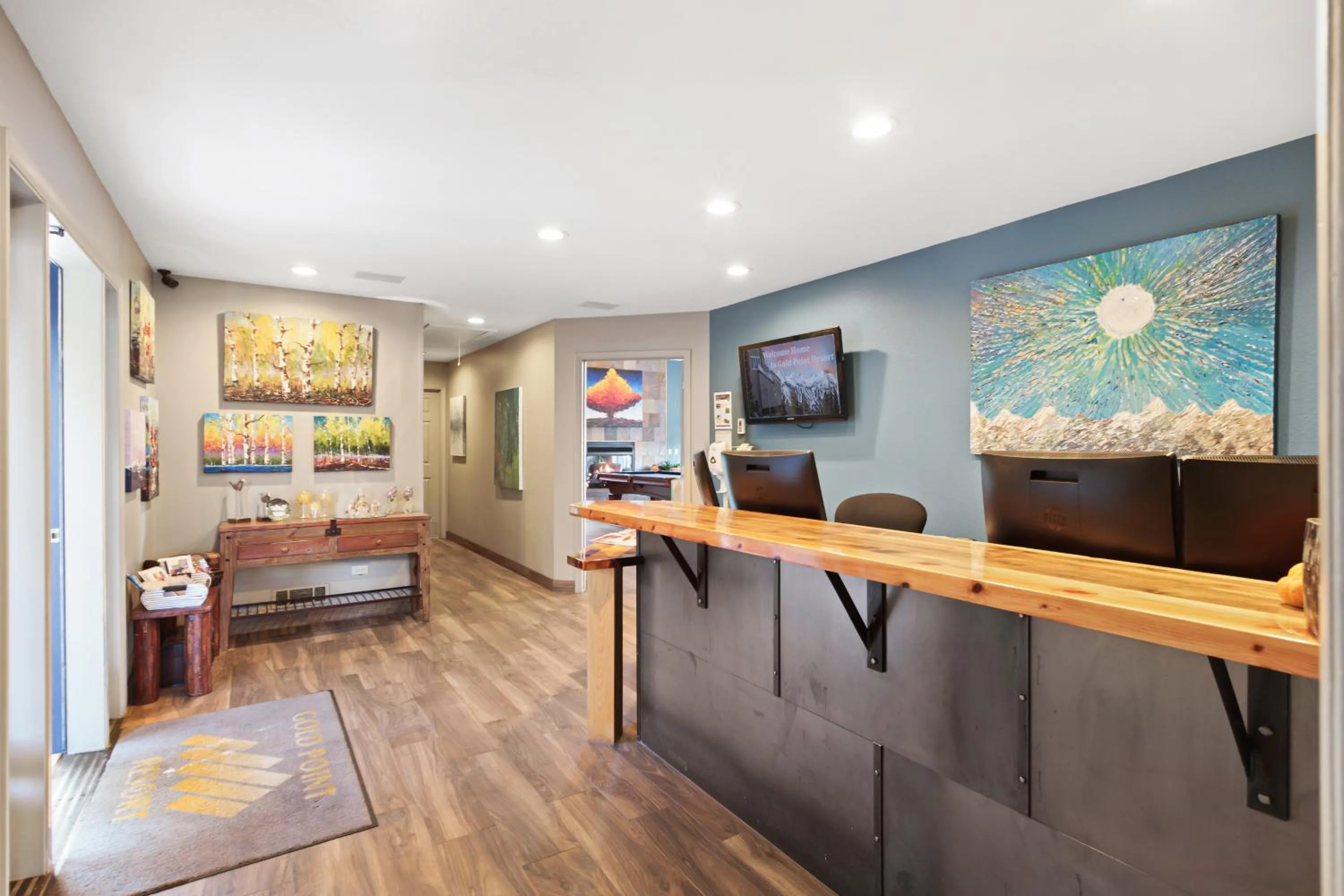 Lobby or reception in Gold Point Resort Breckenridge by Vacatia