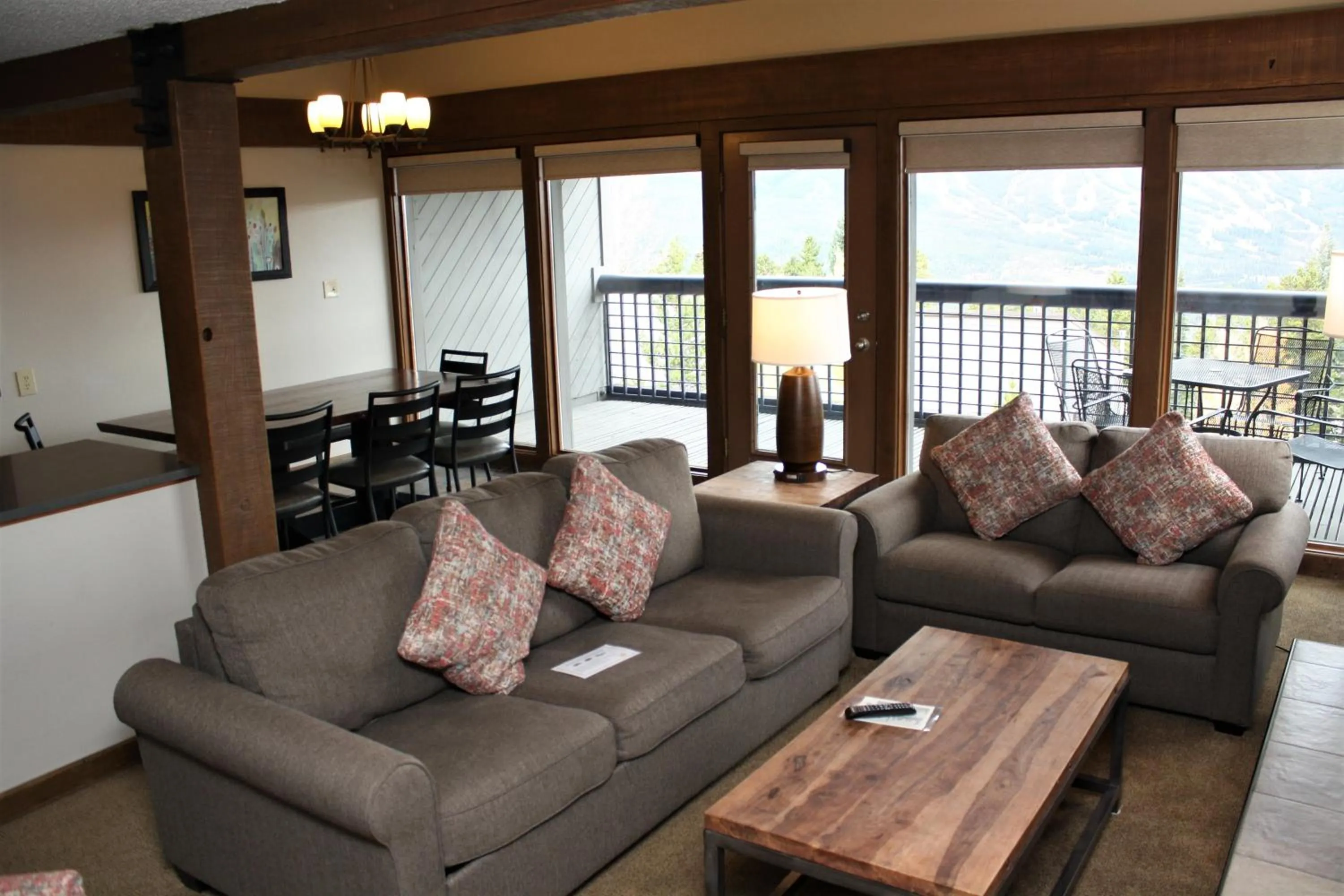 Living room in Gold Point Resort Breckenridge by Vacatia