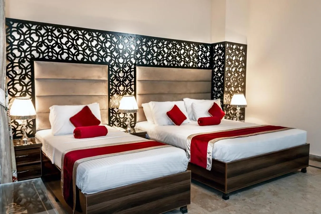 Bed in Rose Palace Hotel, Gulberg