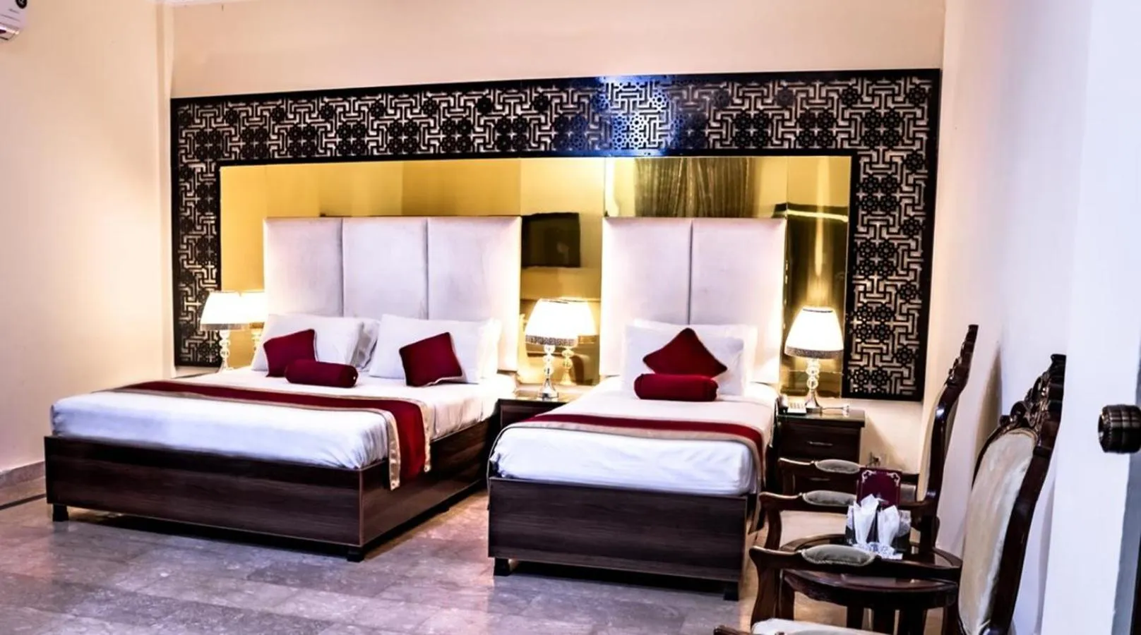 Bed in Rose Palace Hotel, Gulberg