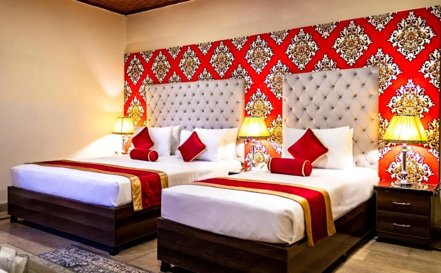 Bed in Rose Palace Hotel, Gulberg