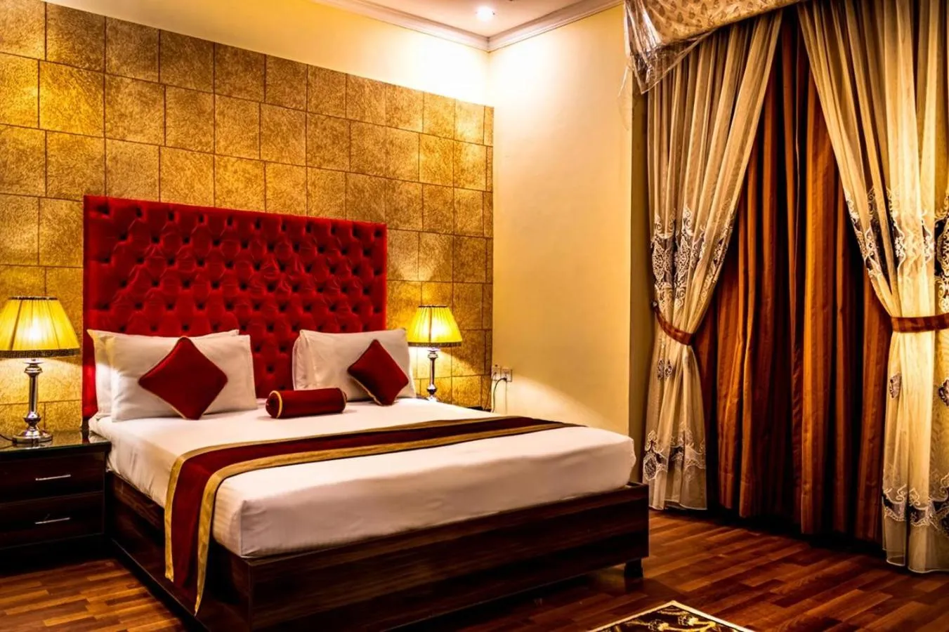 Bed in Rose Palace Hotel, Gulberg