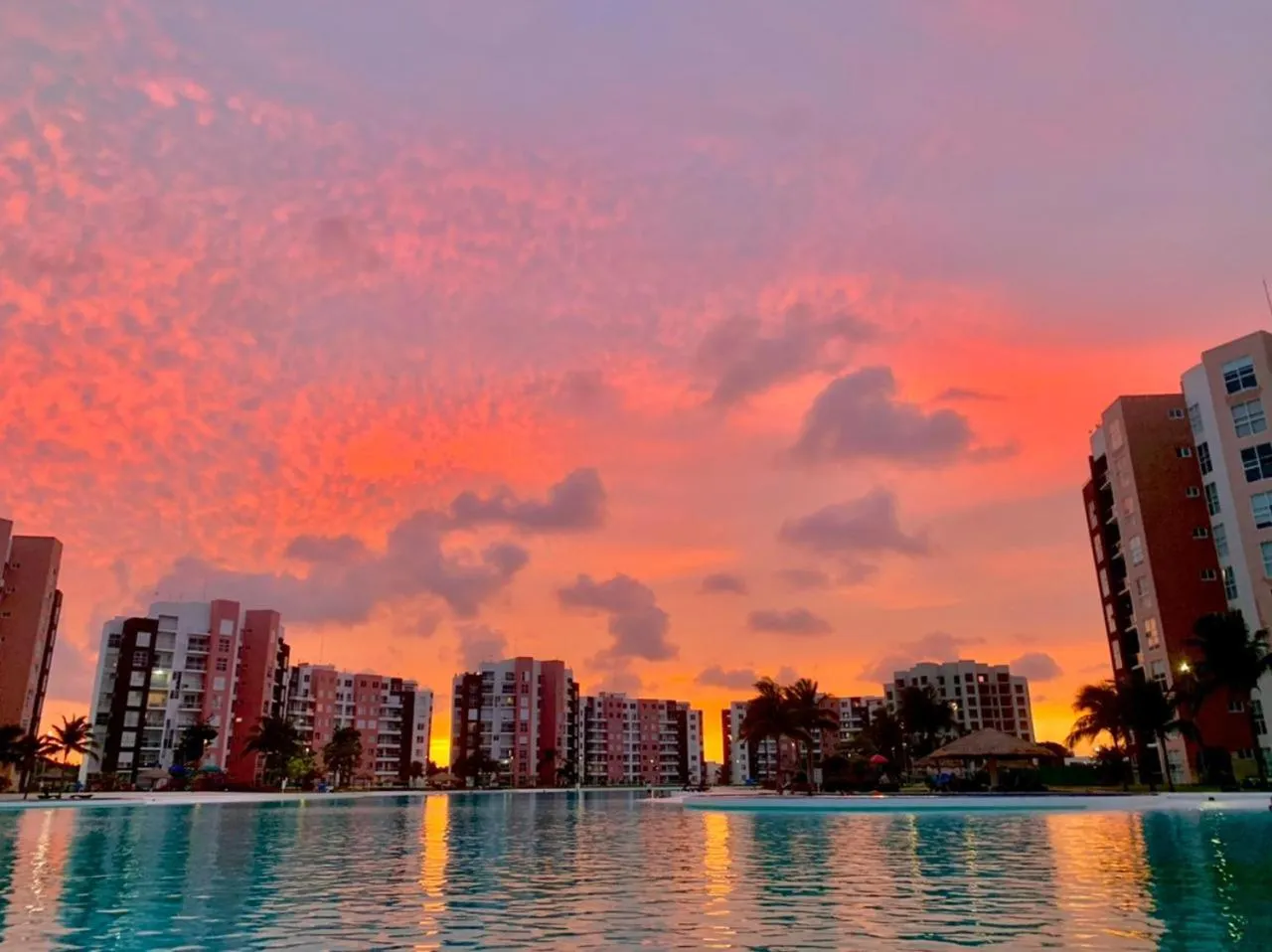 Swimming pool in Apartment for rent in Cancun