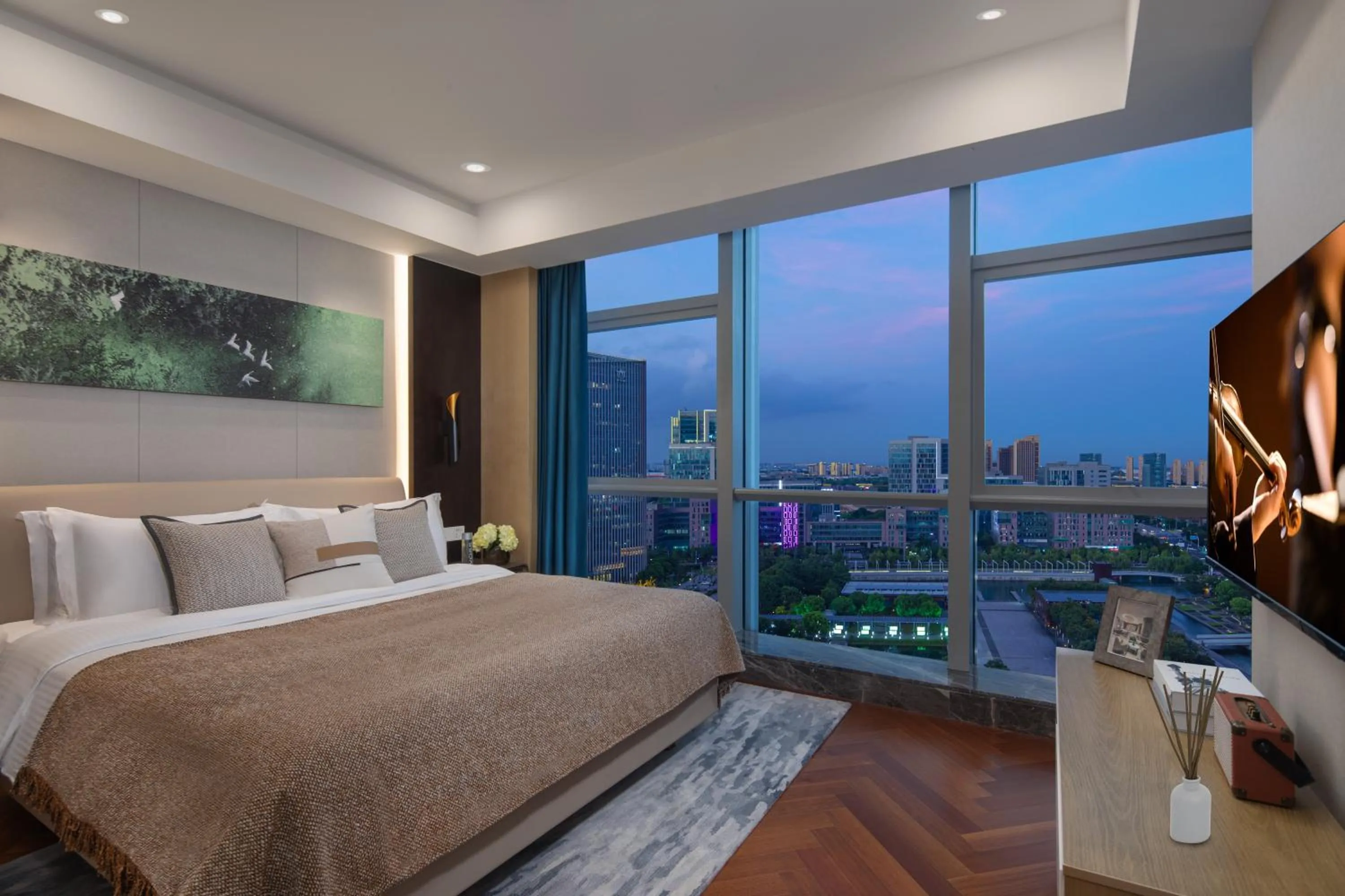 Bedroom, Bed in Ascott New District Wuxi