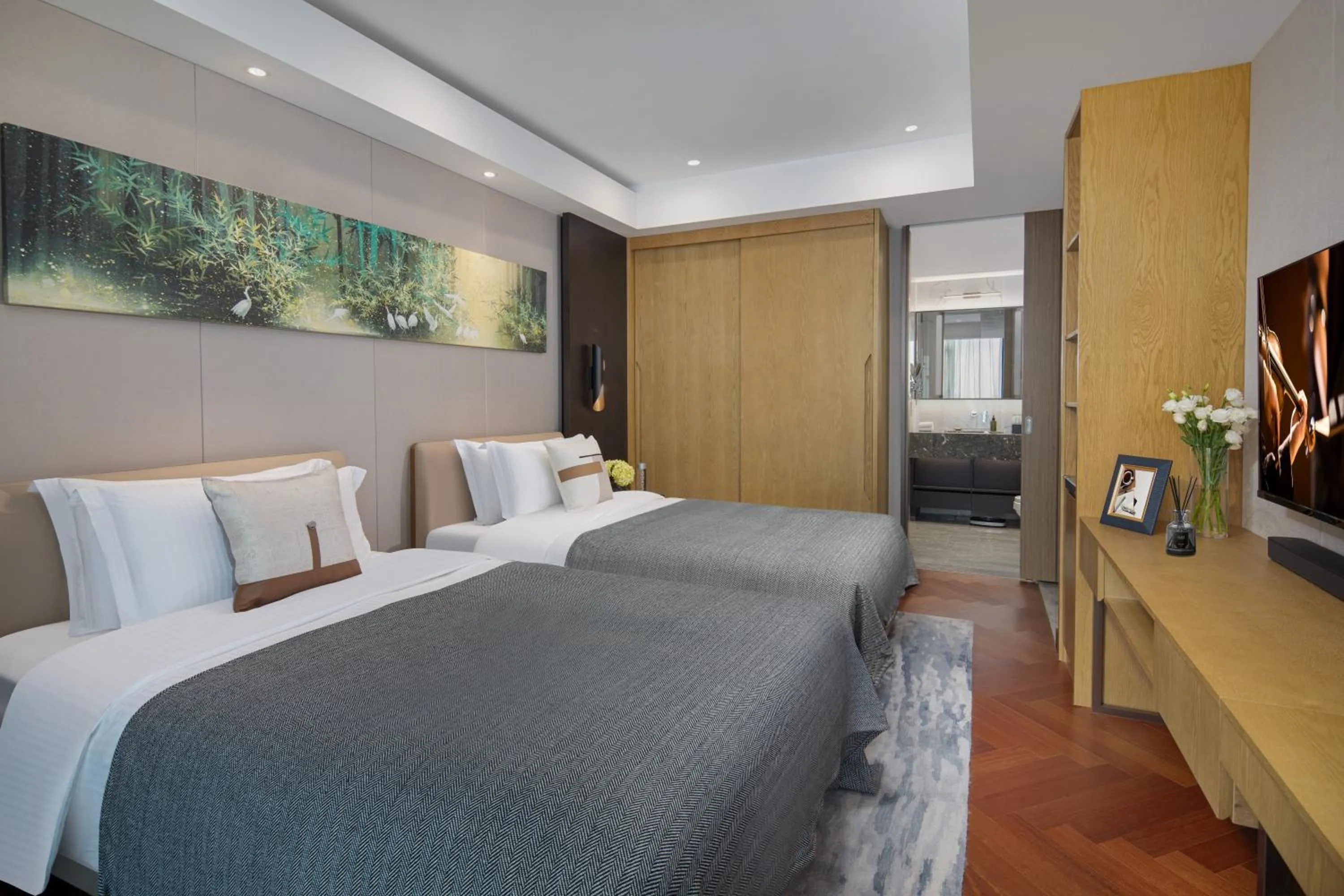Bedroom, Bed in Ascott New District Wuxi