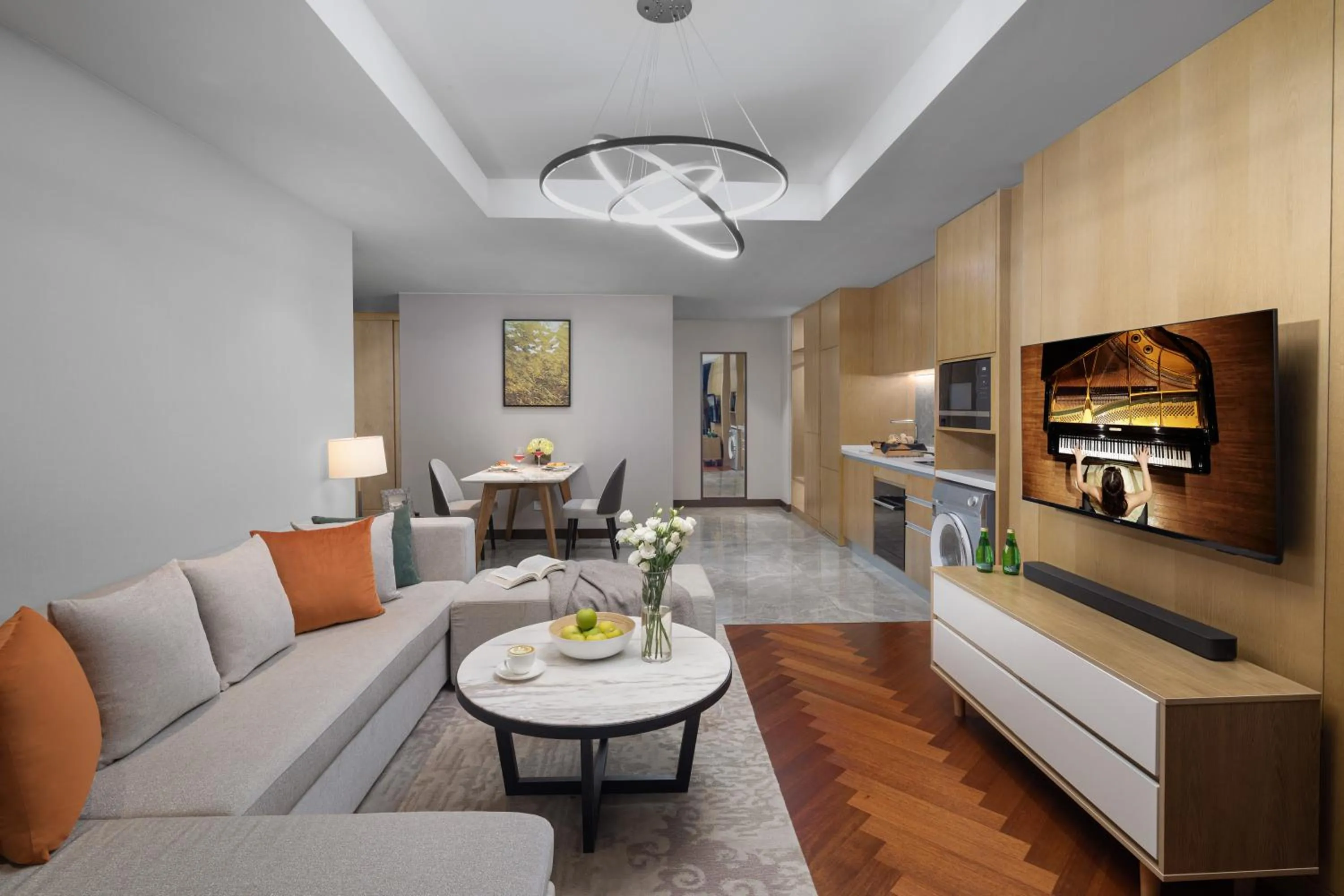 Living room in Ascott New District Wuxi