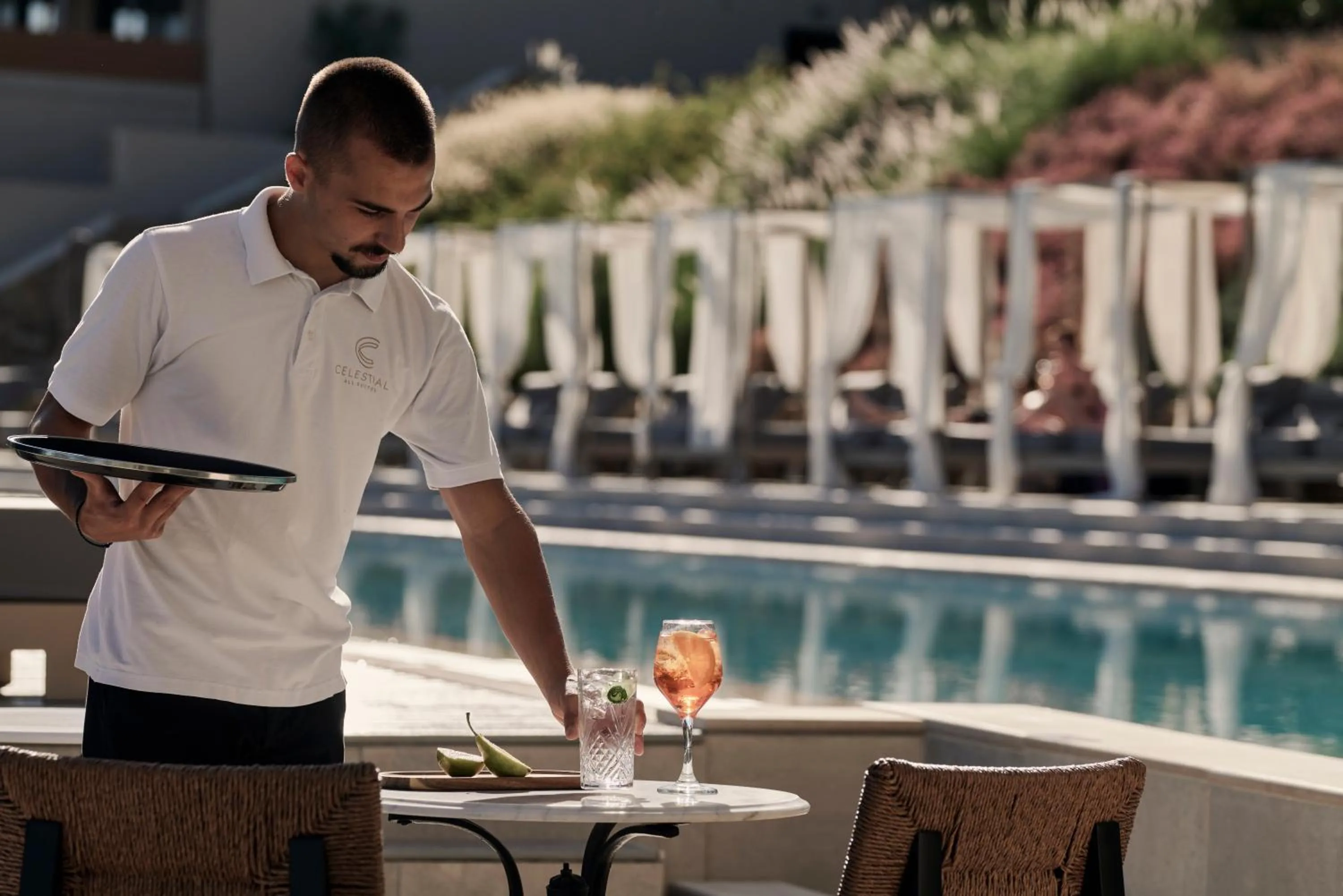 Swimming pool in Celestial All Suites