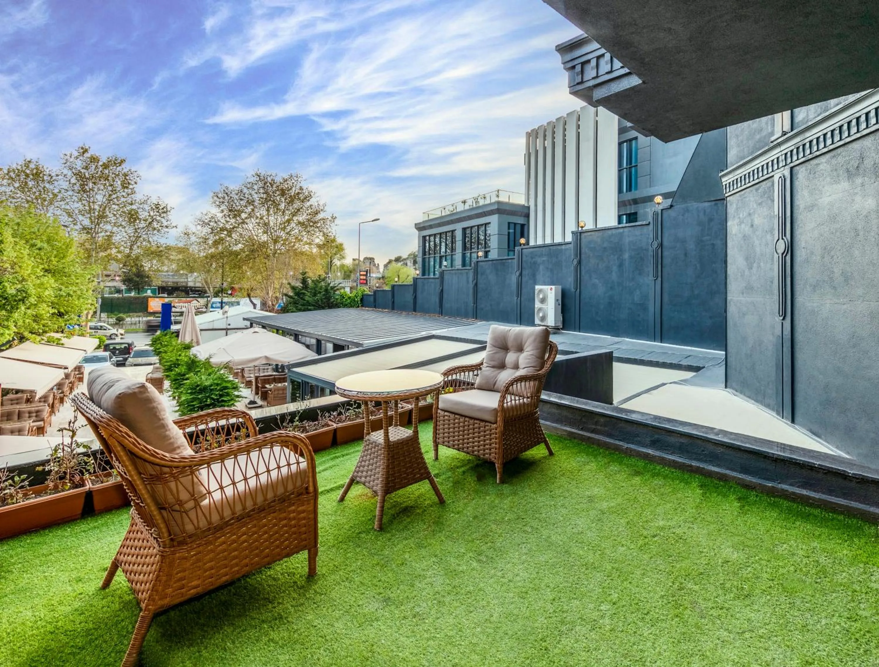 Balcony/Terrace in Istanbul Old City Topkapi Porta Romanos Hotel Ottoman Heritage