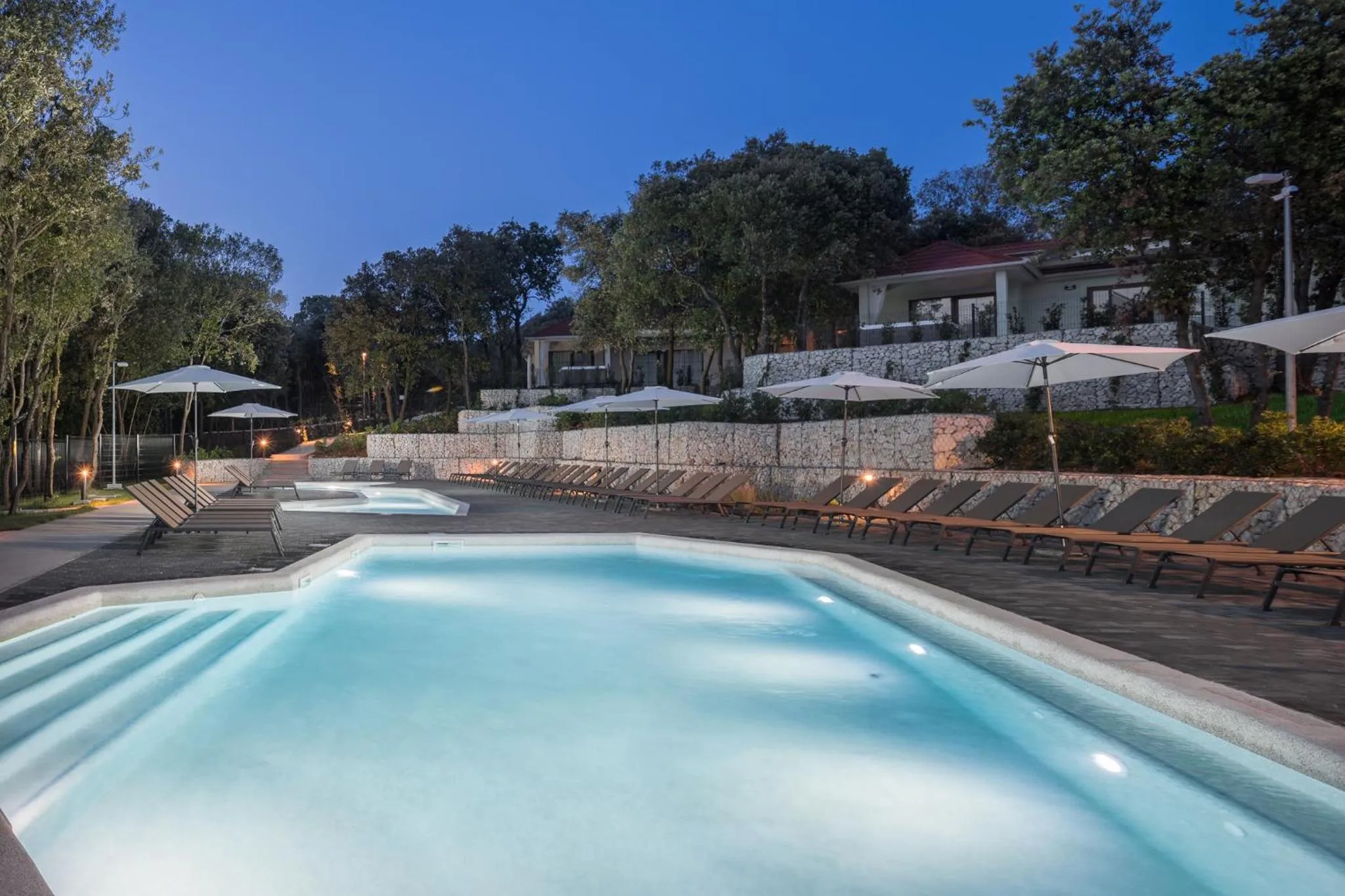 Pool view in Luxury Glamping Beach Villas Porto Bus
