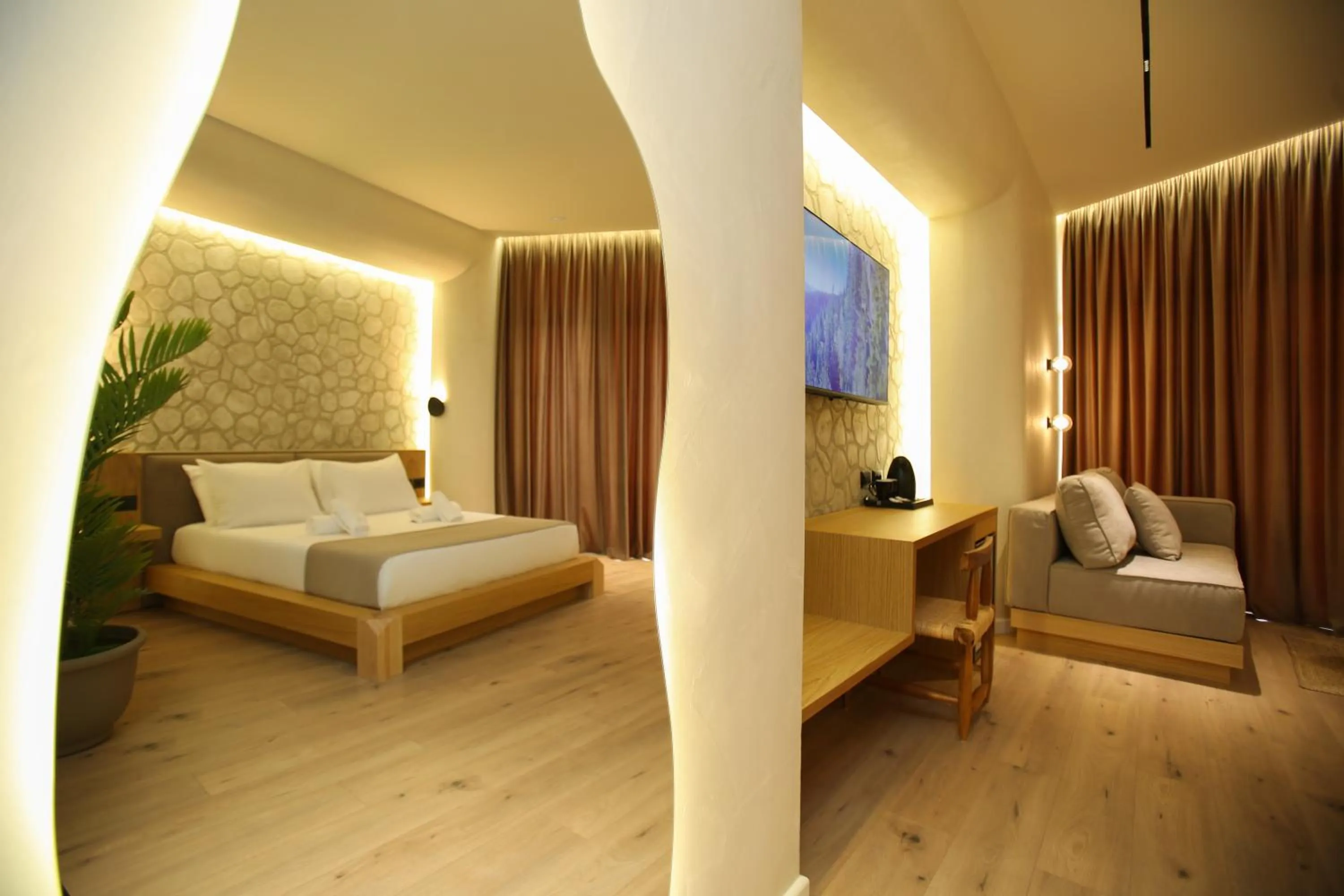 Bed in Hotel Brooklyn Vlore