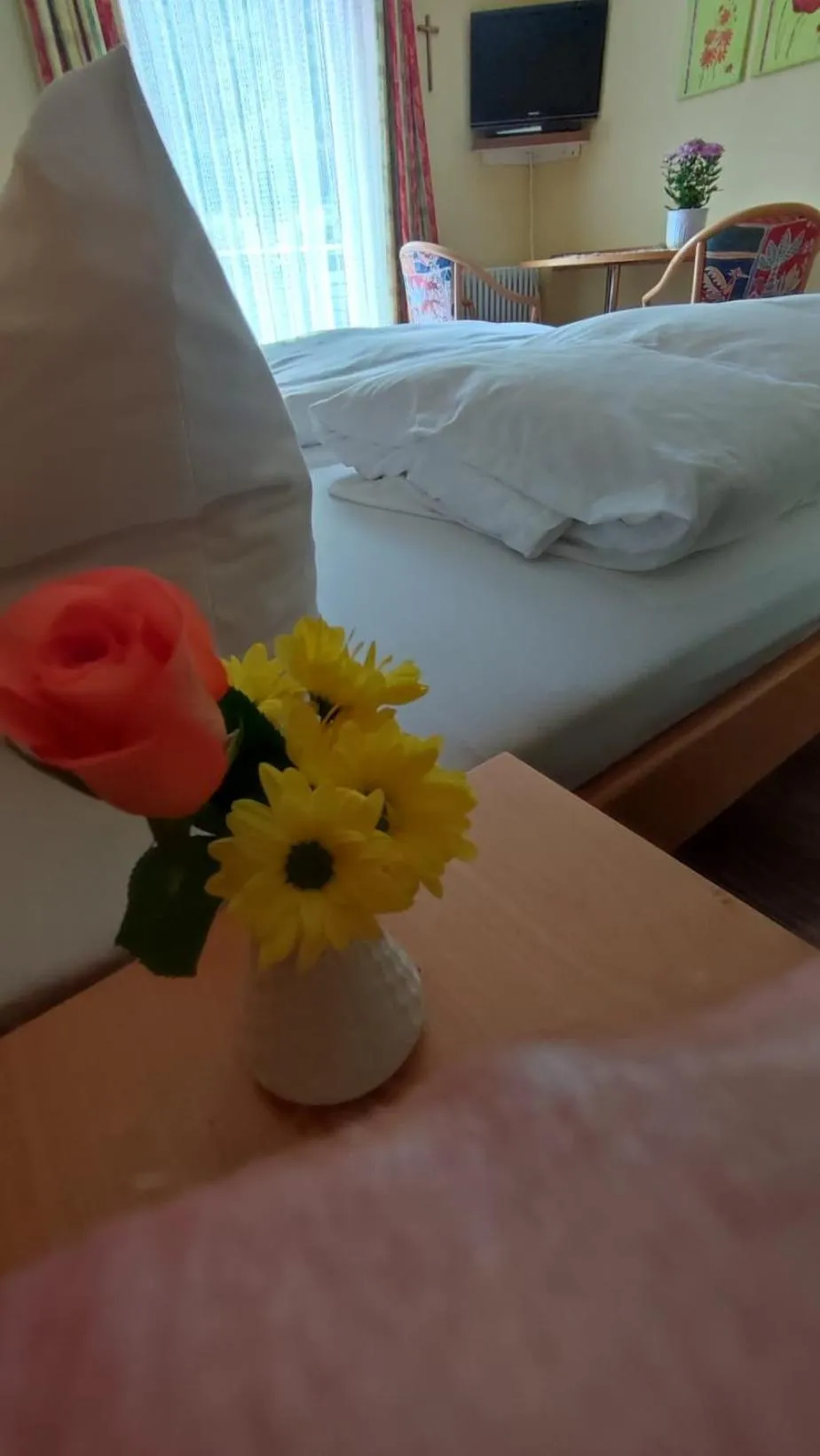 Bed in Hotel Freihof