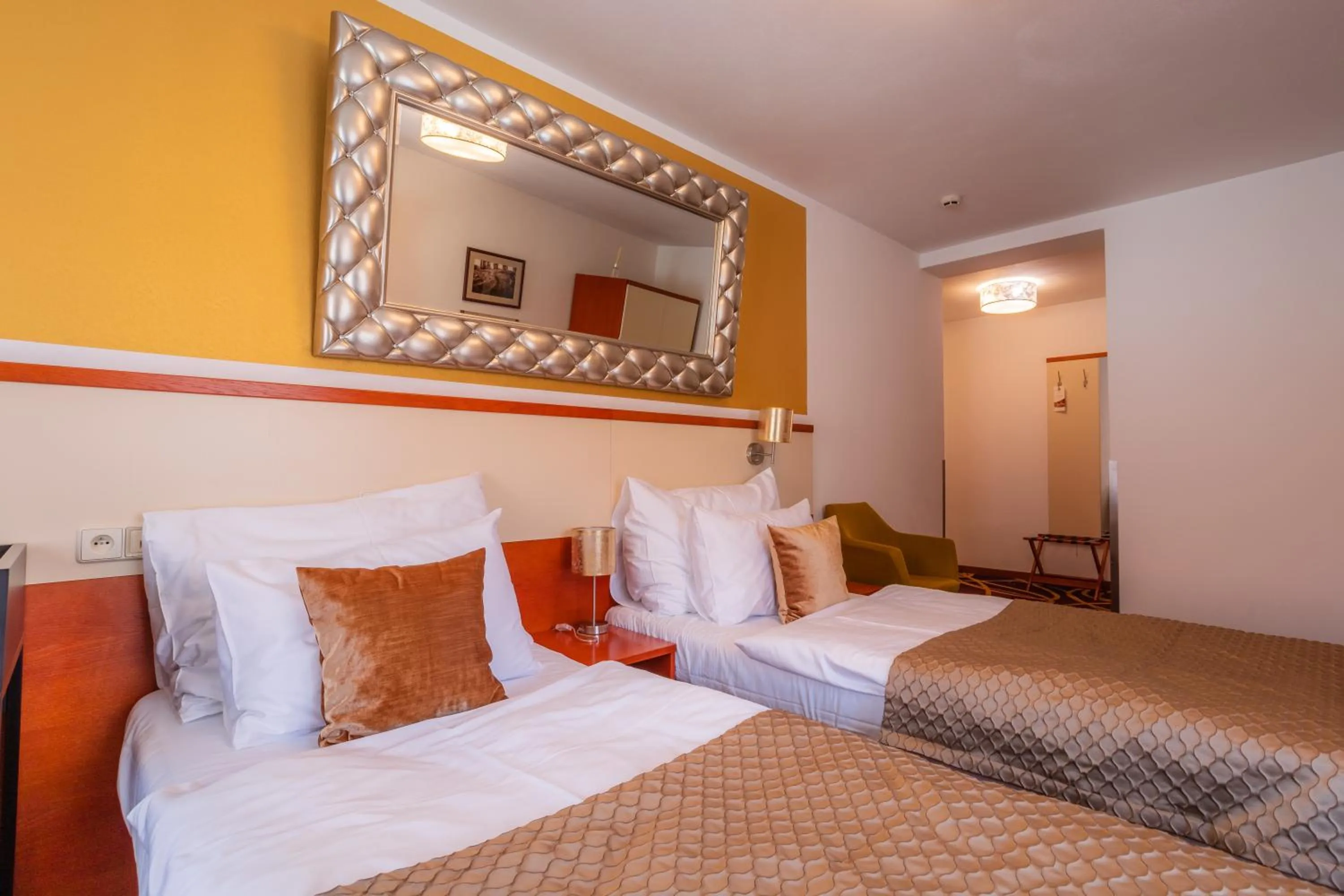 Bed in Bellevue Hotel Český Krumlov