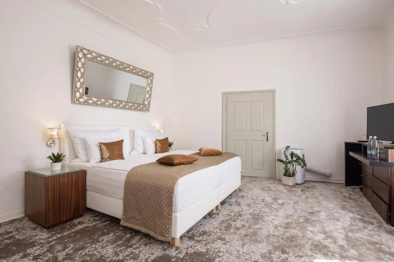 Bed in Bellevue Hotel Český Krumlov