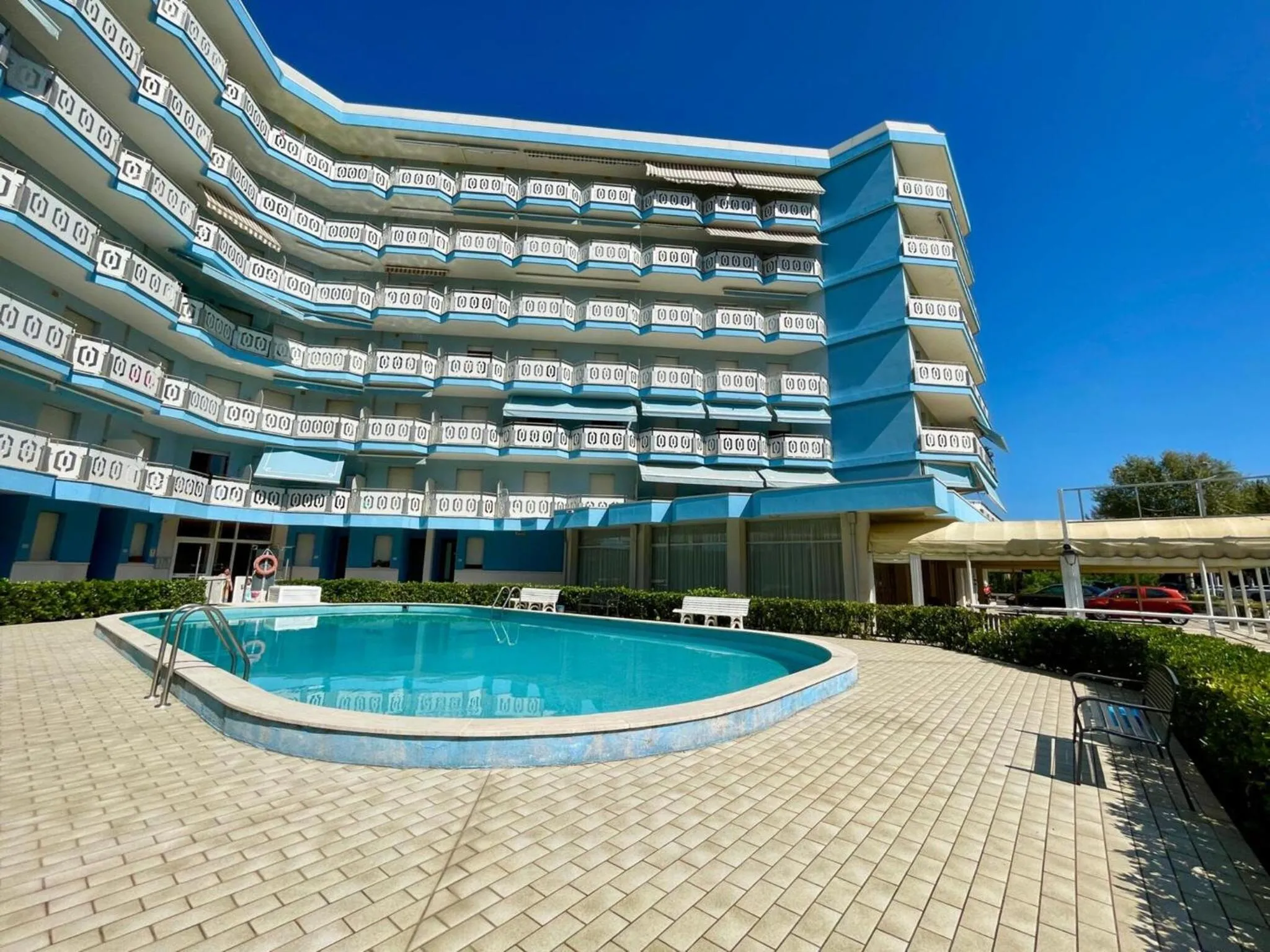 View (from property/room) in Sea view apartment with shared pool