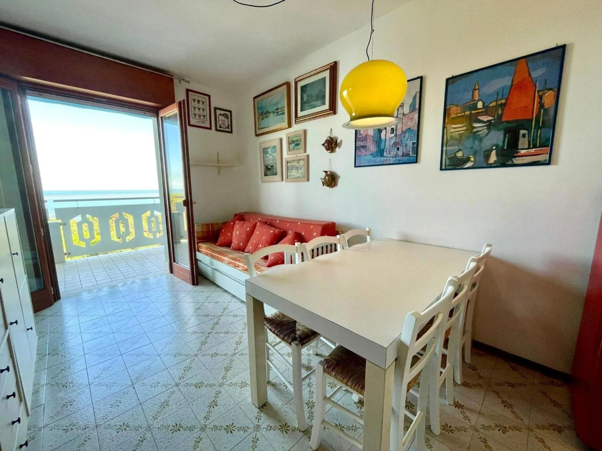 Natural landscape in Sea view apartment with shared pool