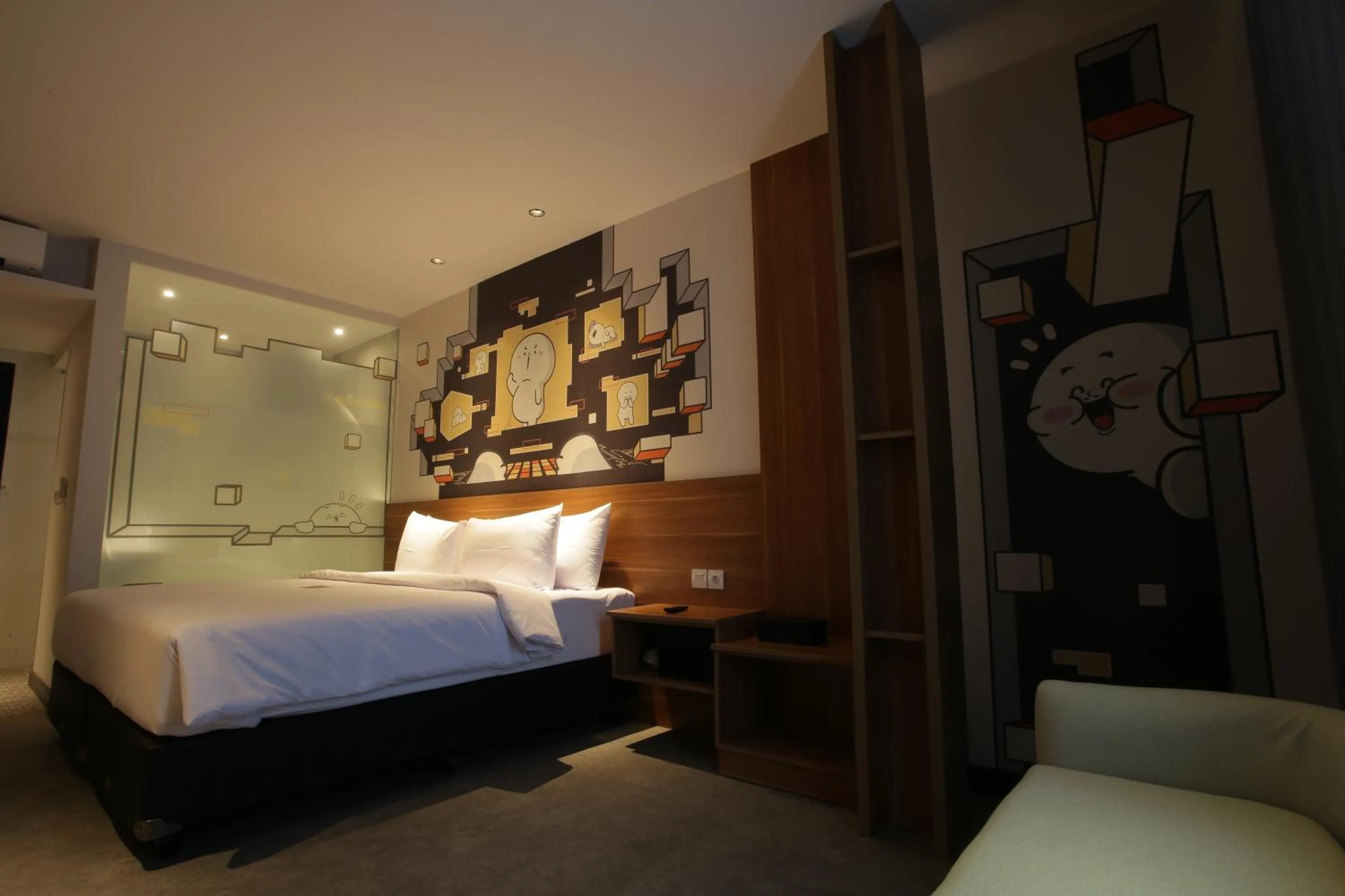 Bed in Creative Restart Hotel - CARTEL Bandung