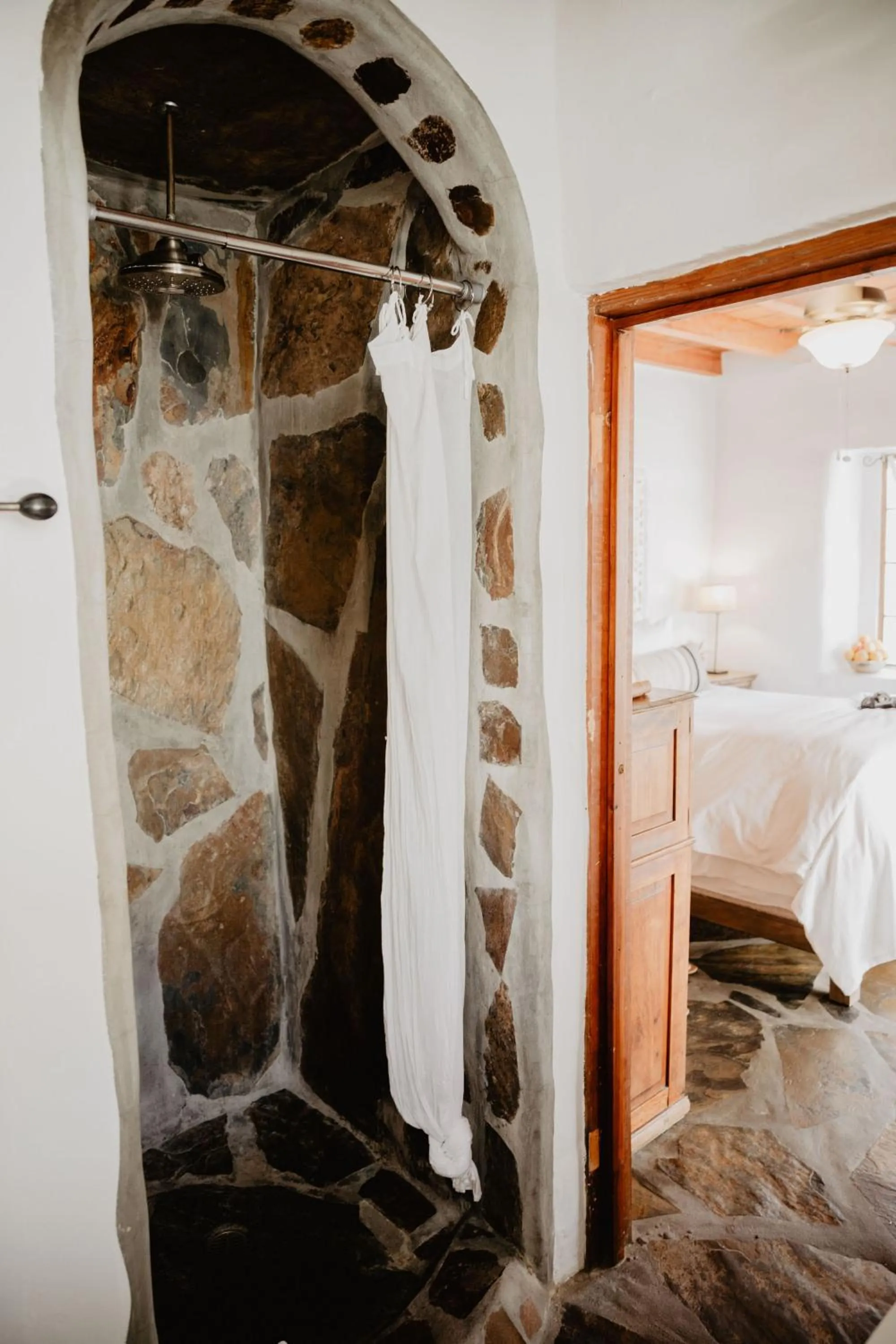 Bed in Korakia Pensione