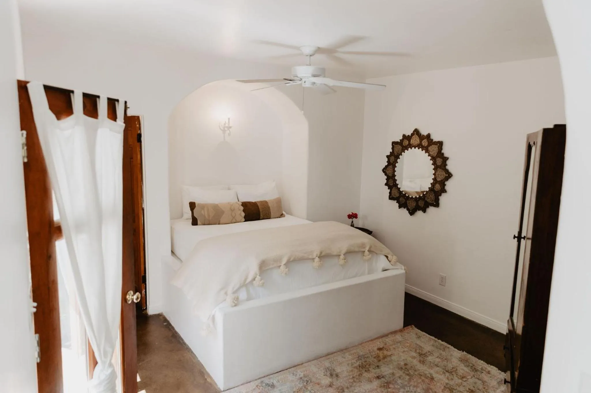 Bed in Korakia Pensione