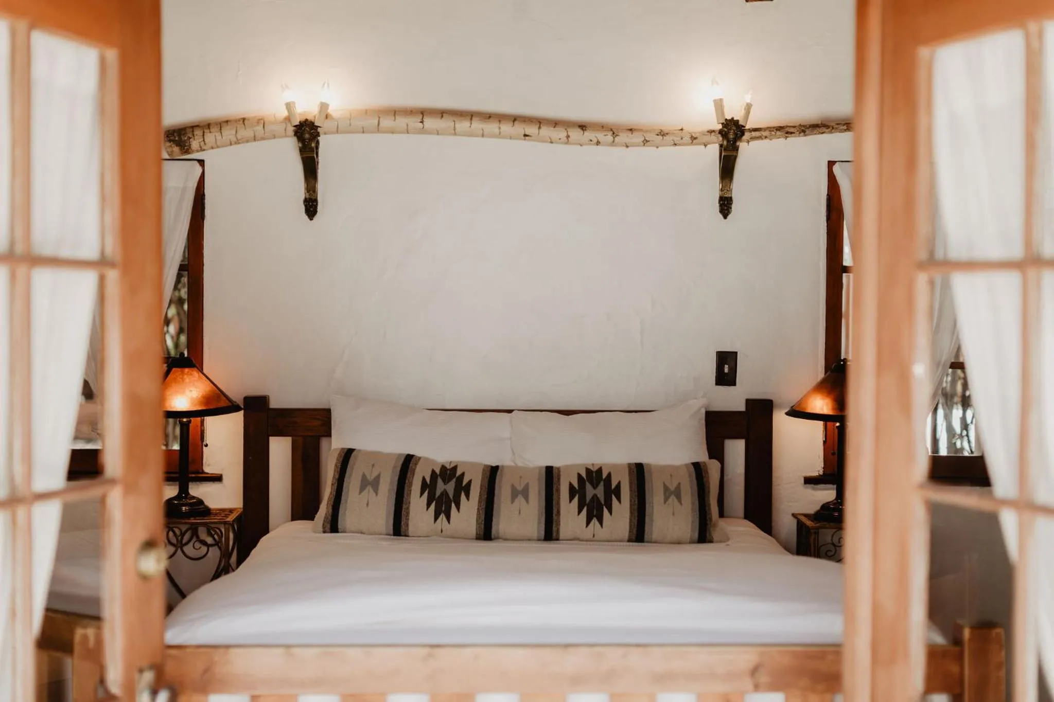 Bed in Korakia Pensione