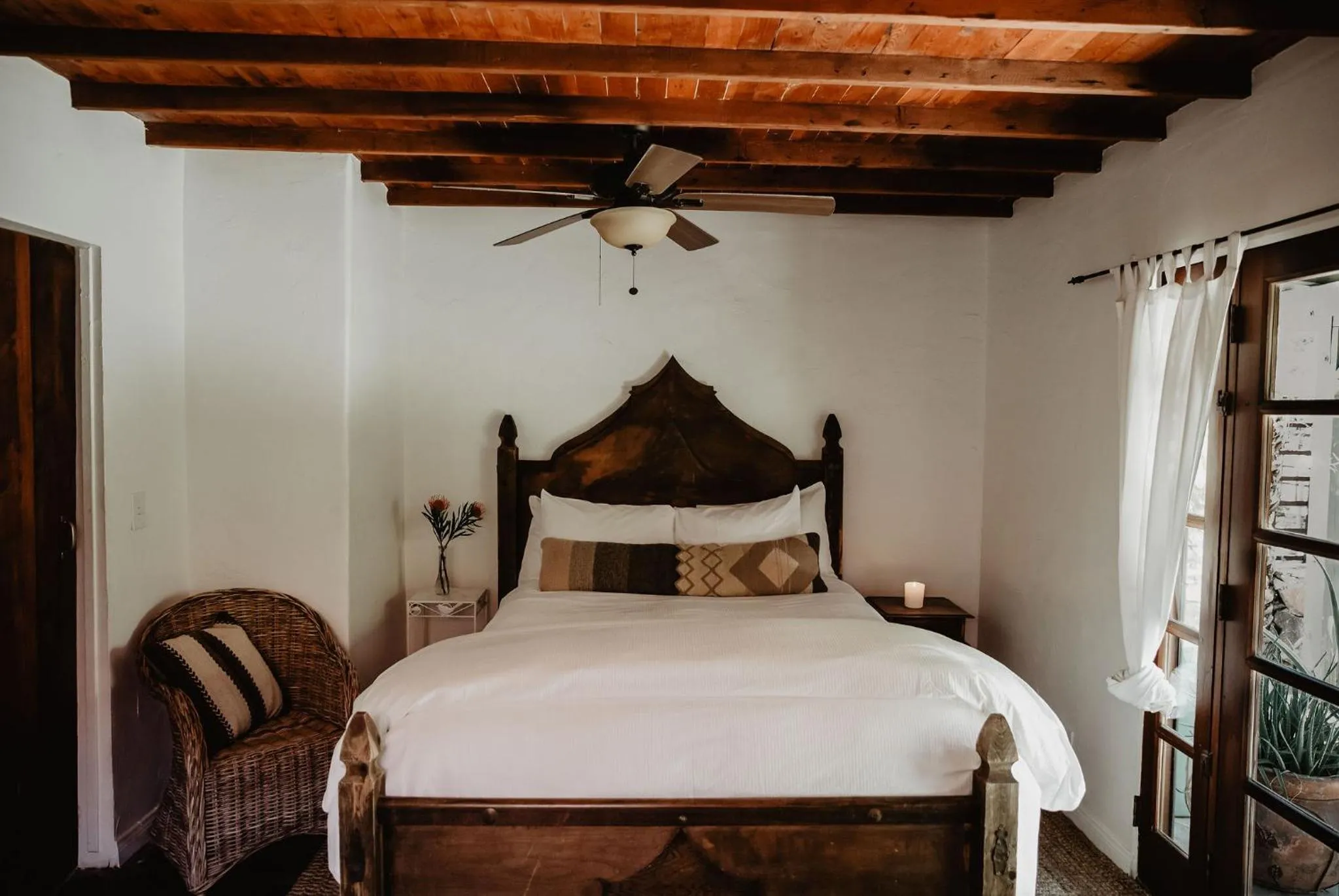 Bed in Korakia Pensione