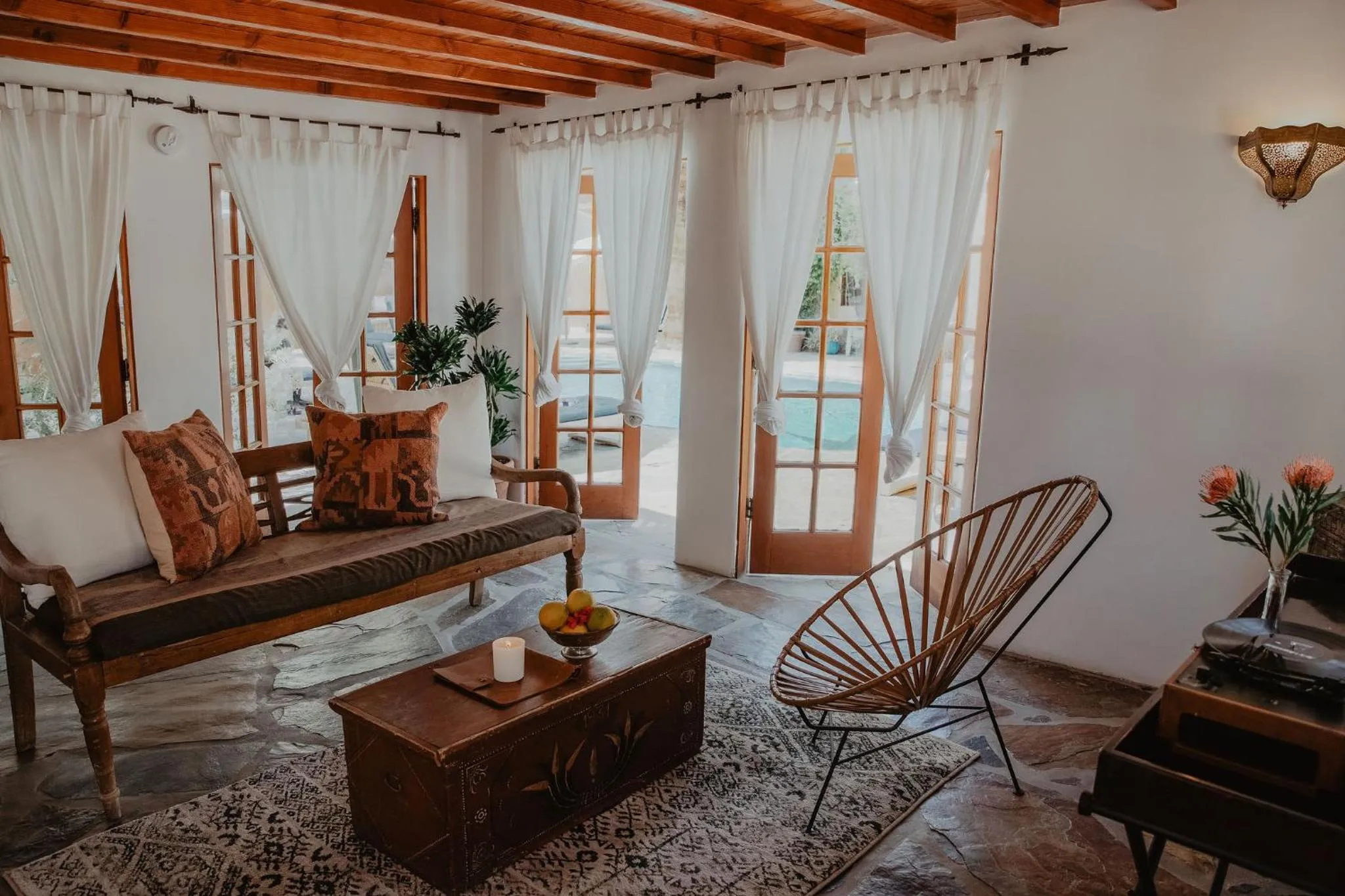 Patio in Korakia Pensione