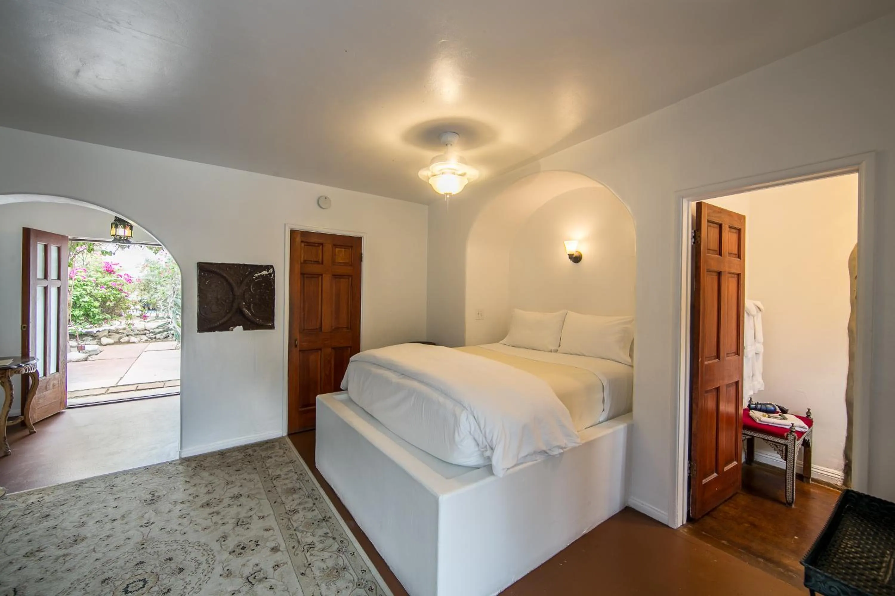 Bed in Korakia Pensione