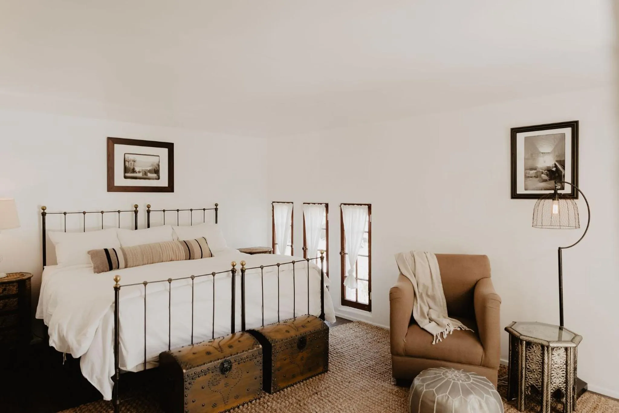 Bed in Korakia Pensione