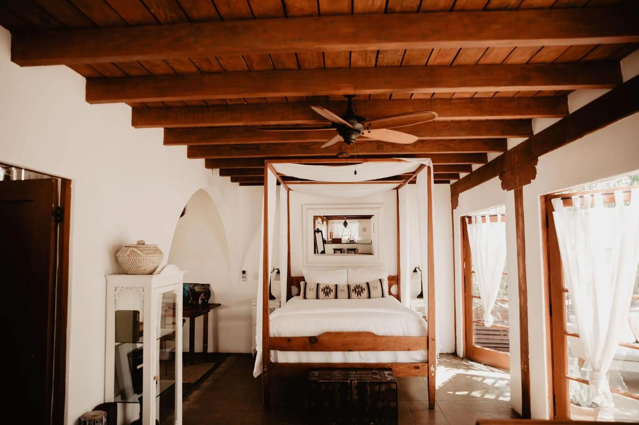 Bed in Korakia Pensione