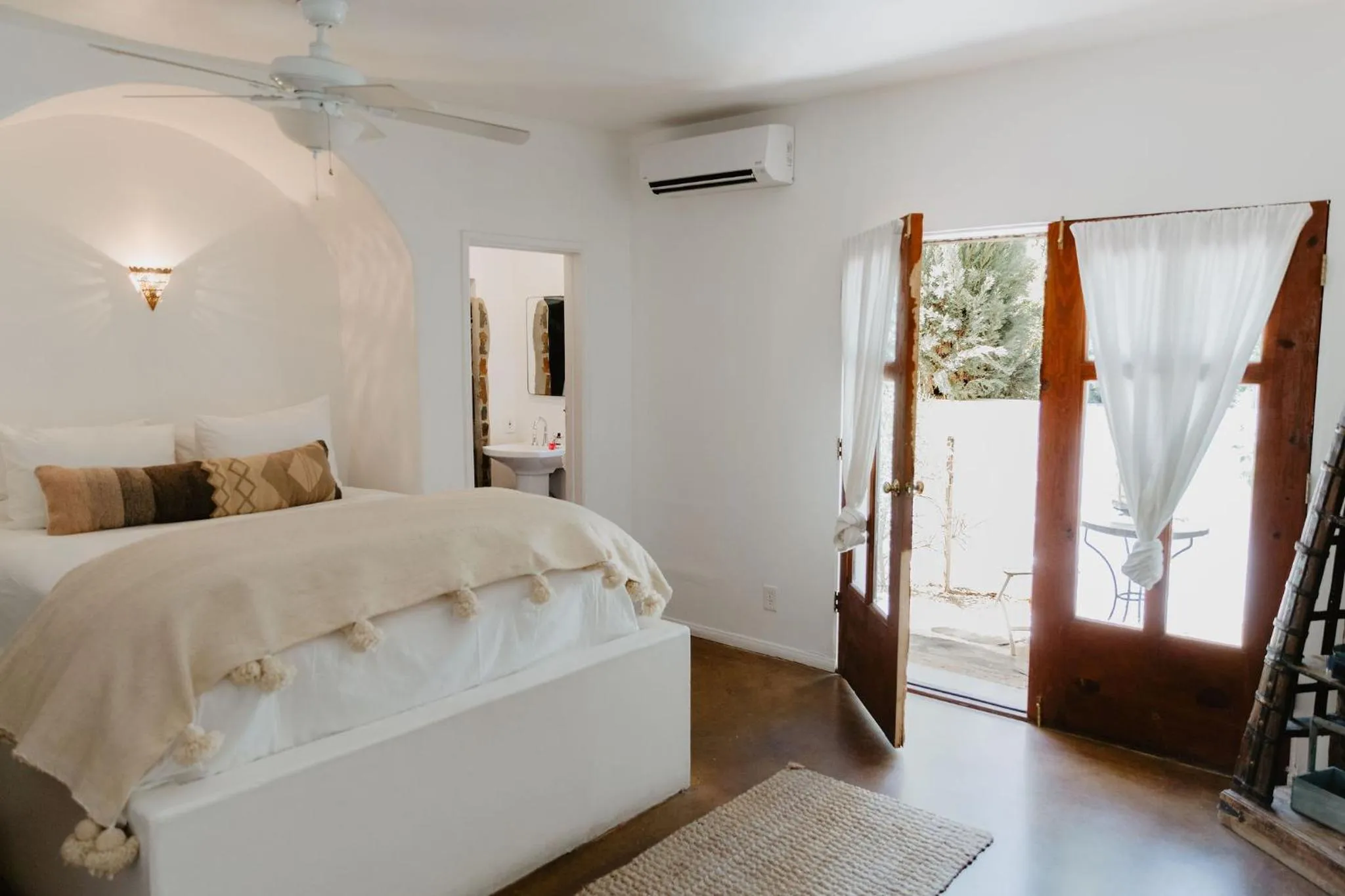 Bed in Korakia Pensione