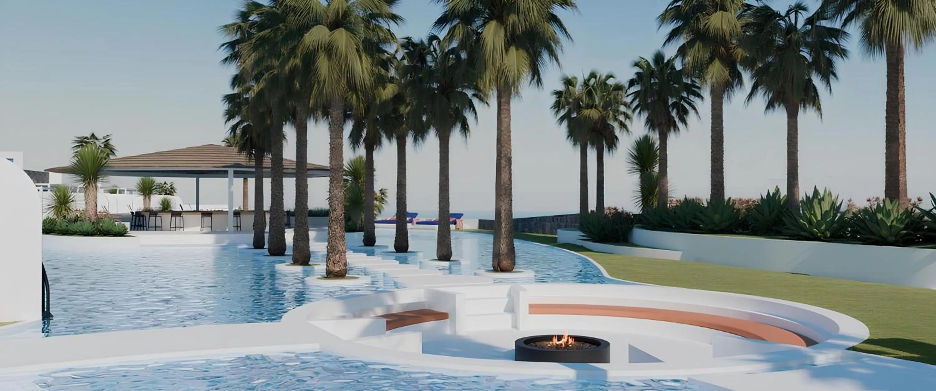 Swimming pool in Cresanto Luxury Suites