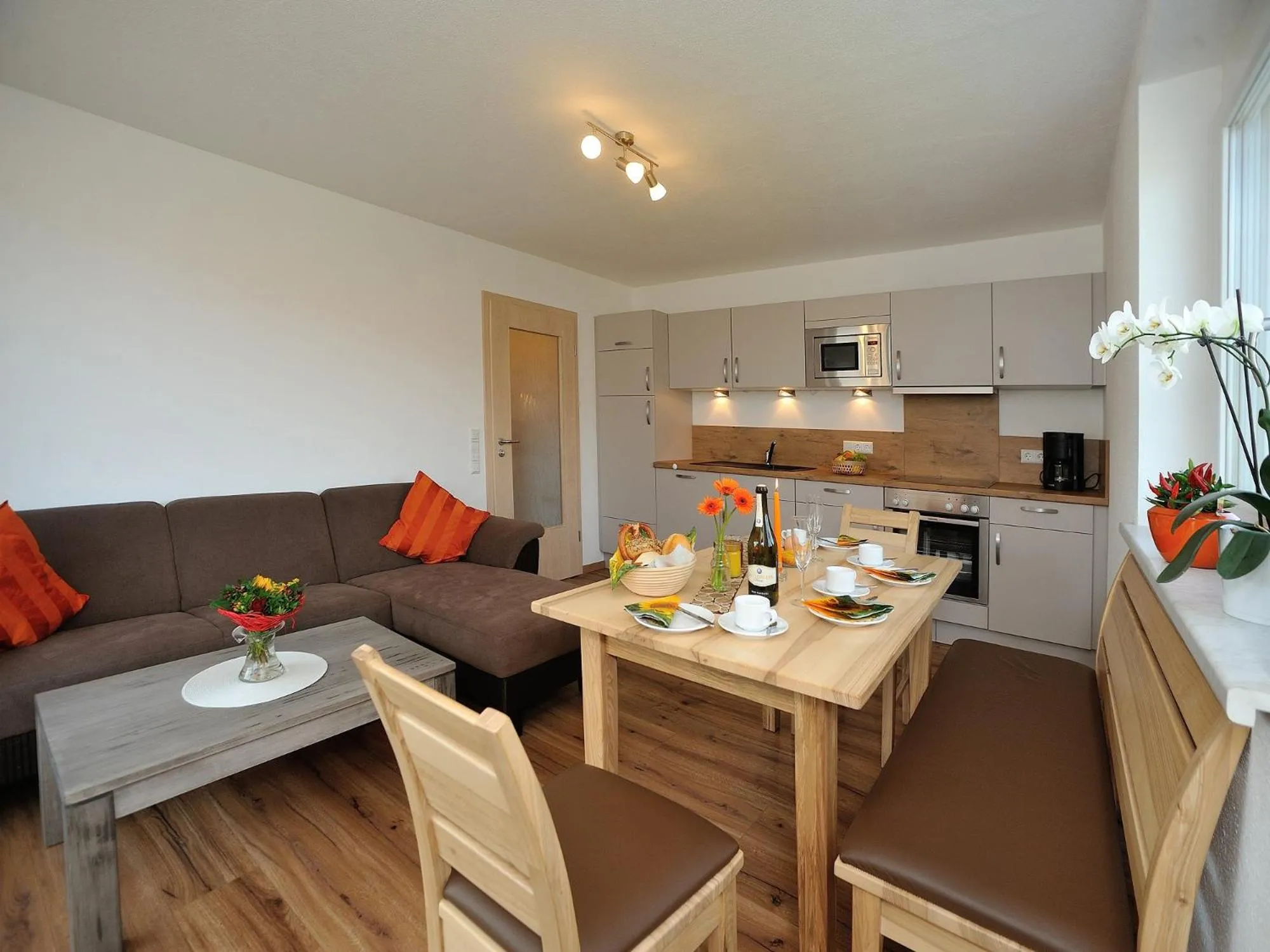 Kitchen or kitchenette in Ferienhof Bitschnau