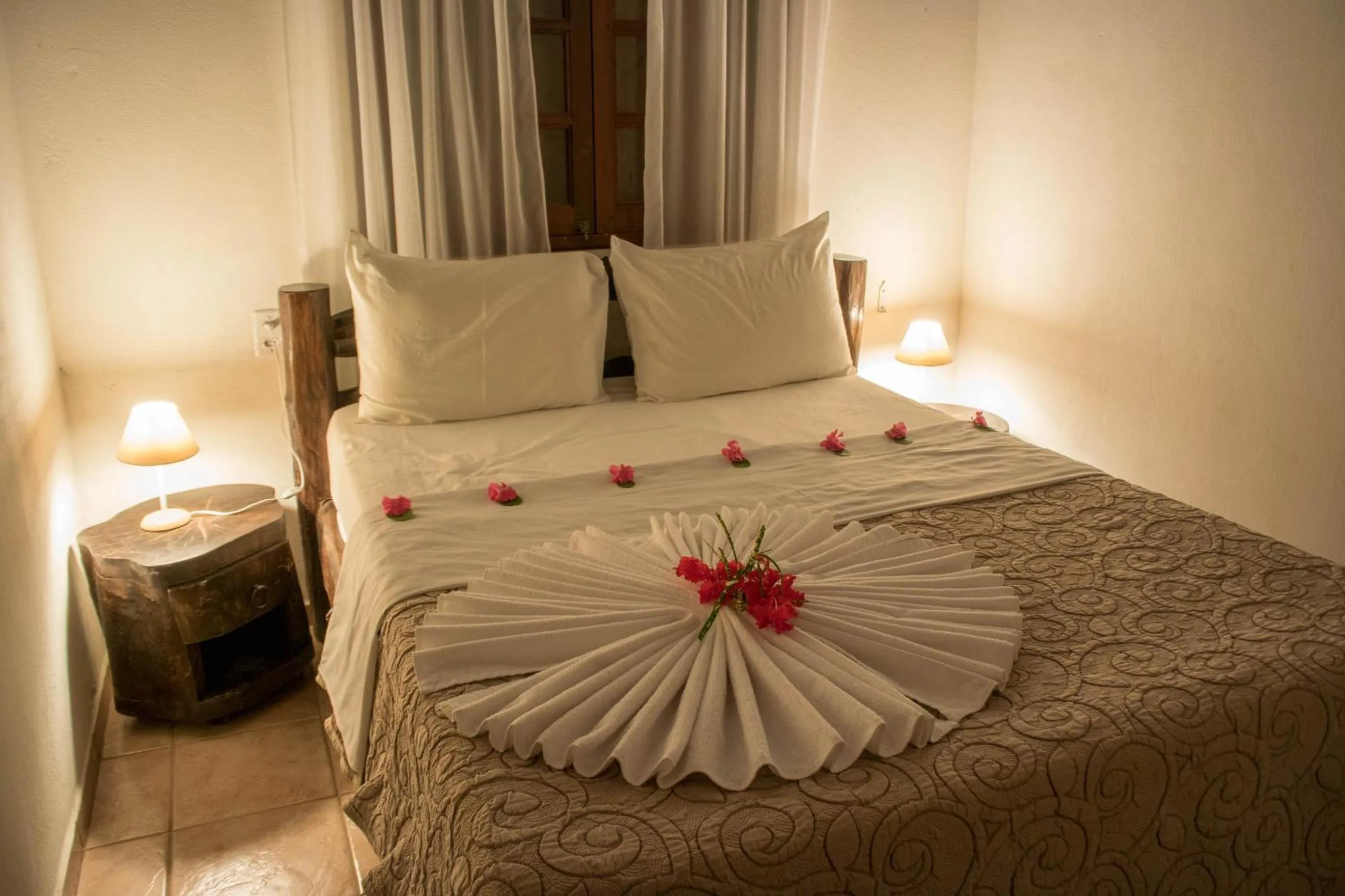 Bed in Pousada Sol e Luna