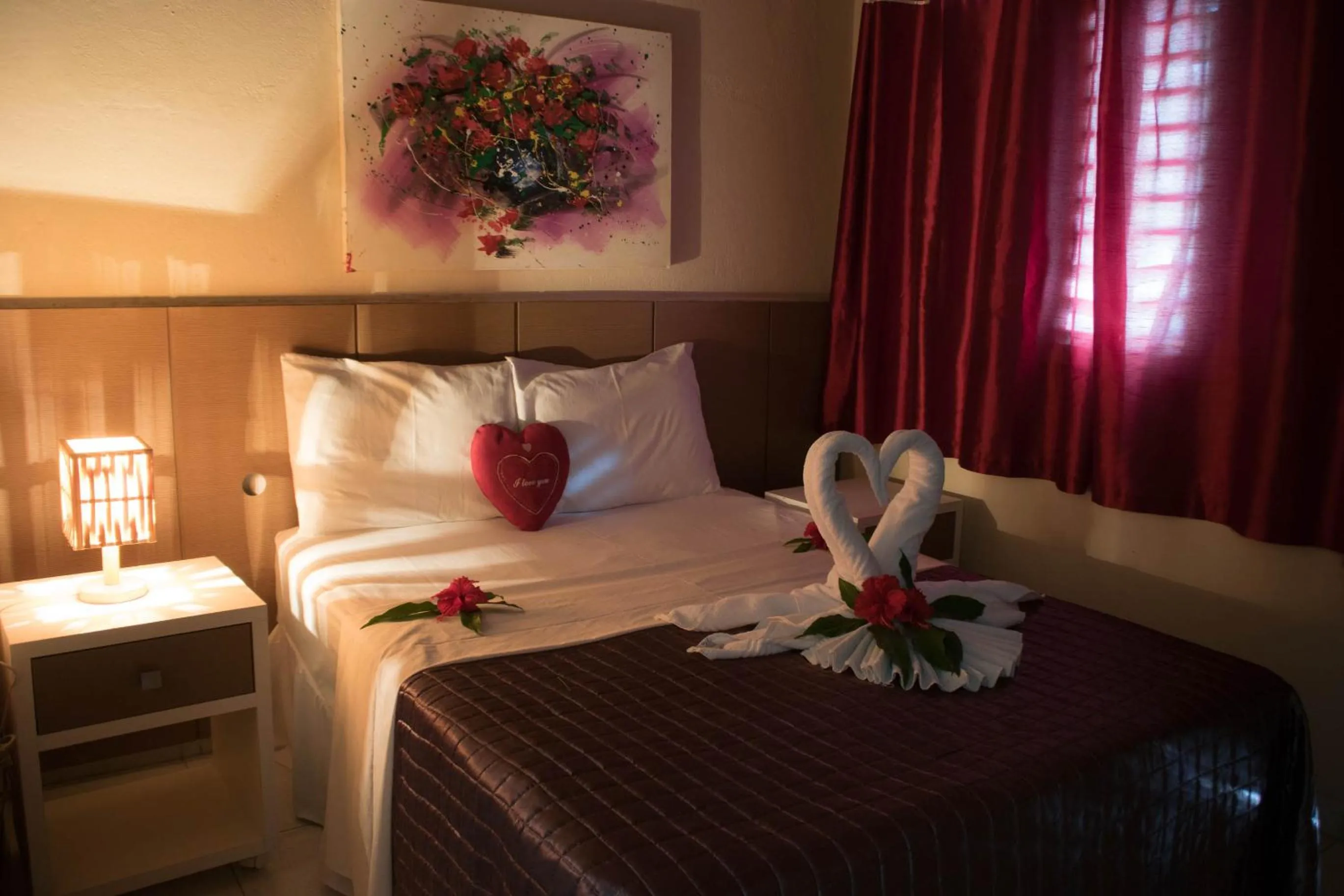 On site, Bed in Pousada Sol e Luna