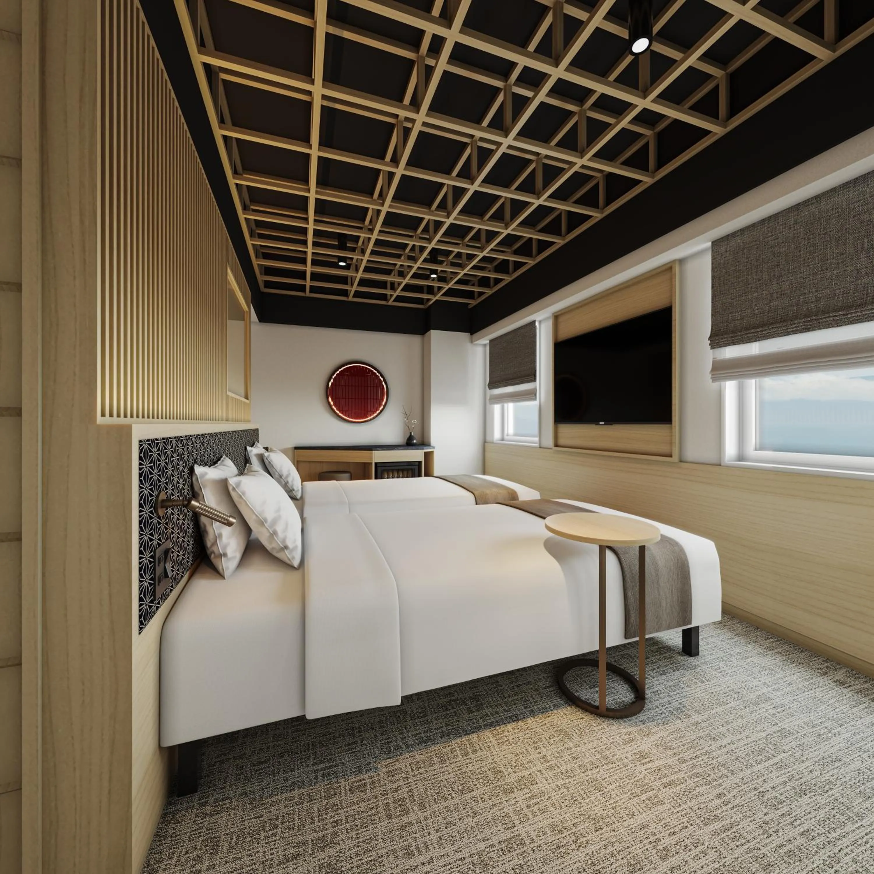 Photo of the whole room, Bed in Fujinomiya Fujikyu Hotel