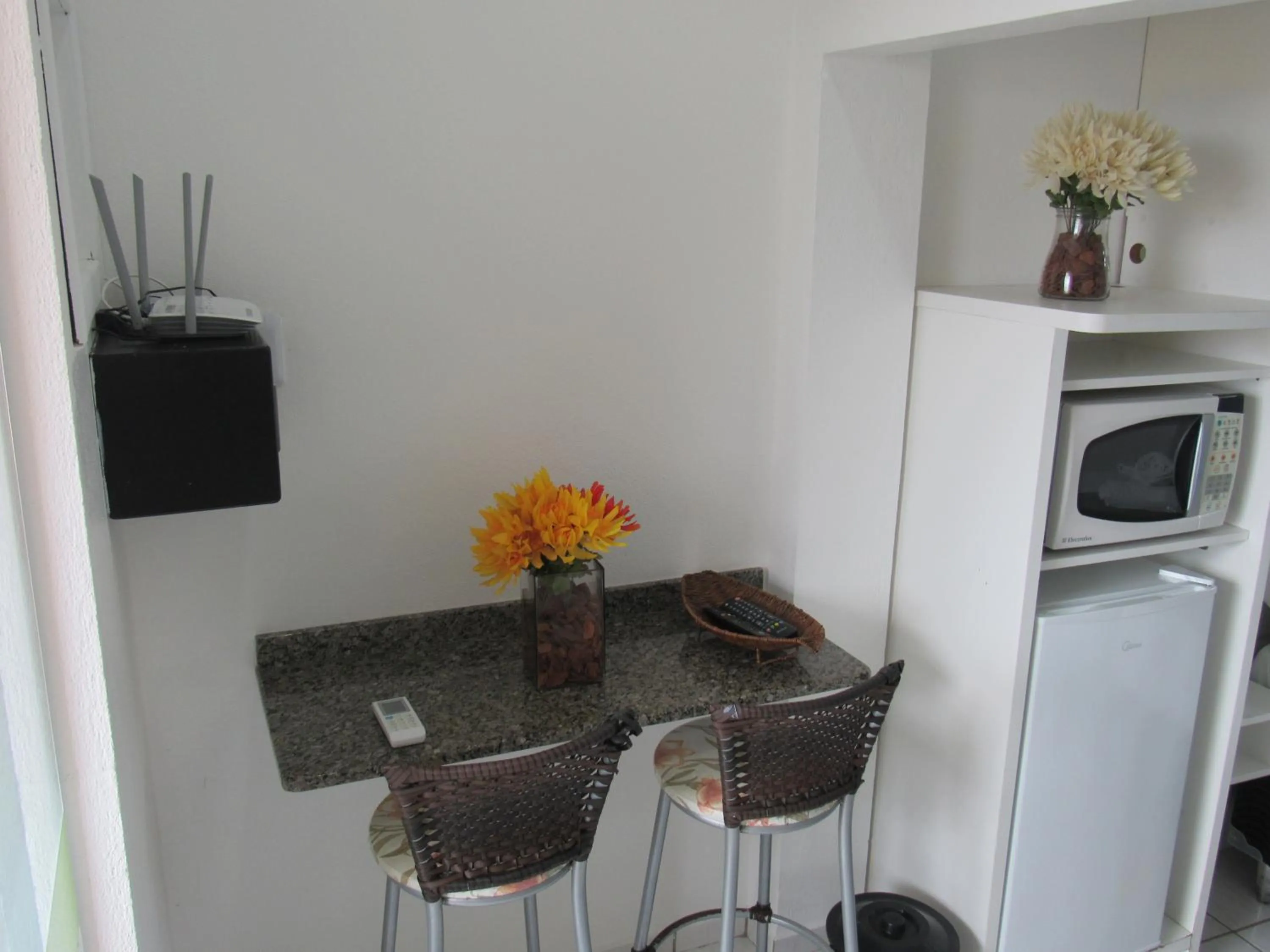 Kitchen or kitchenette in Pousada Vila do Navegante