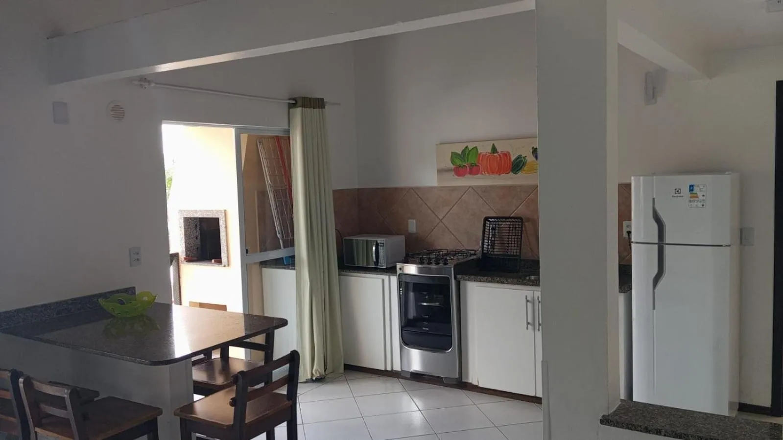 Kitchen or kitchenette in Pousada Vila do Navegante