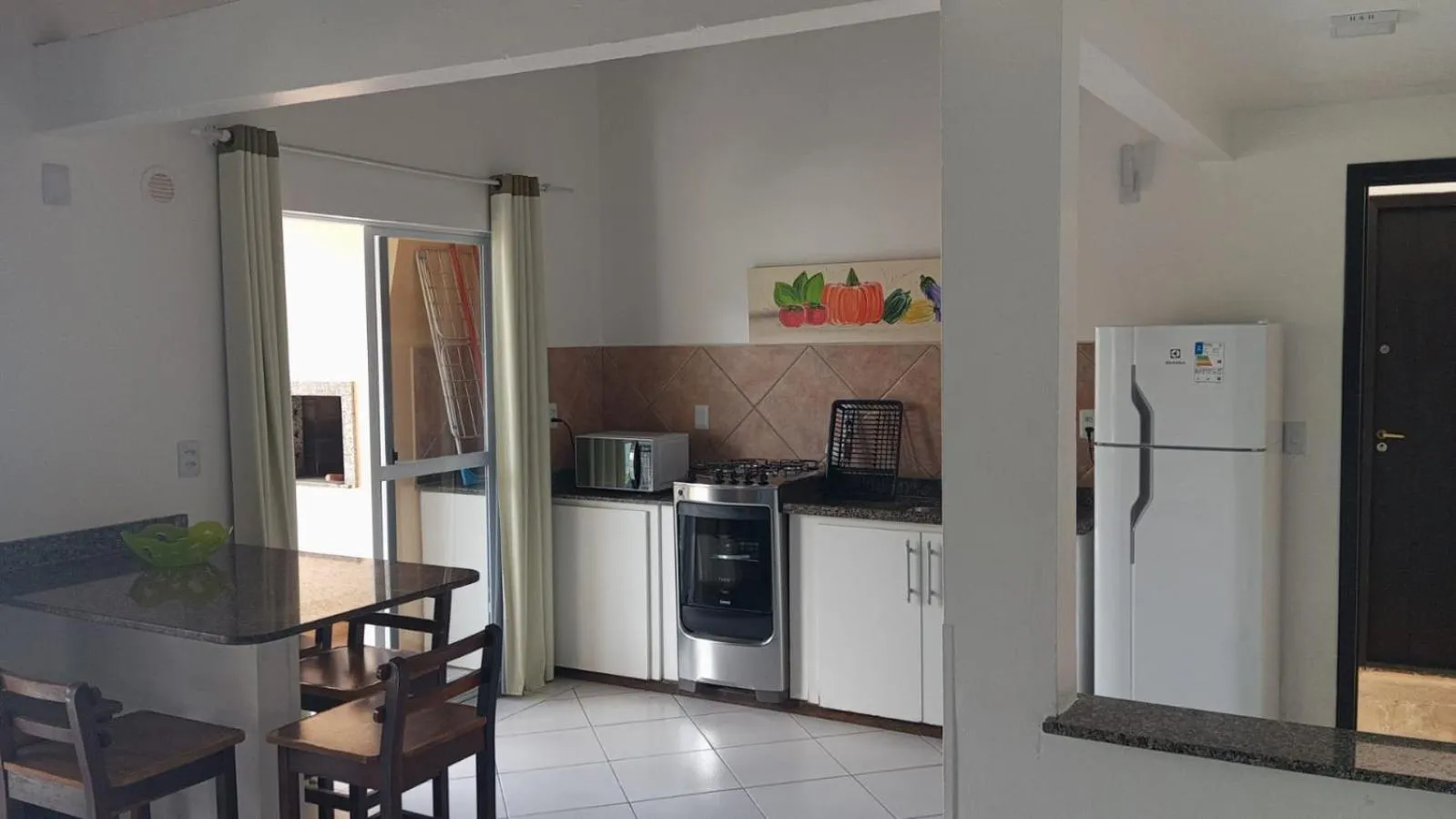 Kitchen or kitchenette in Pousada Vila do Navegante