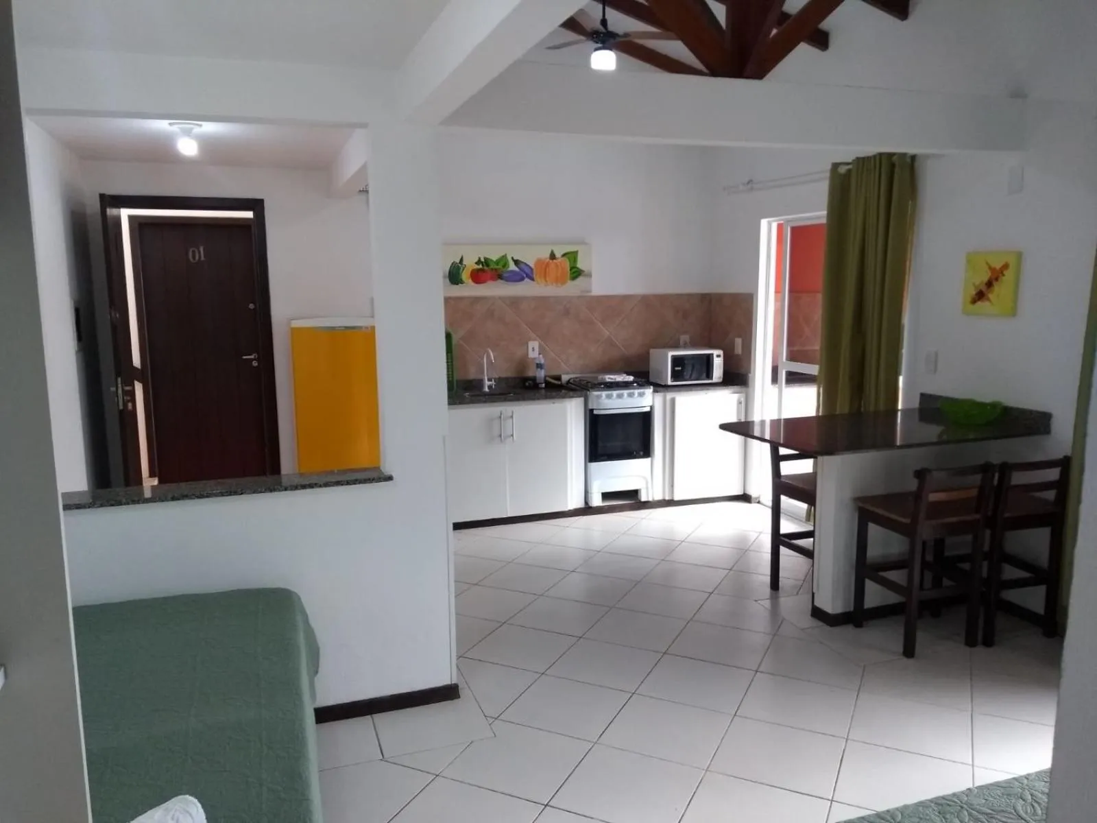 Kitchen or kitchenette in Pousada Vila do Navegante