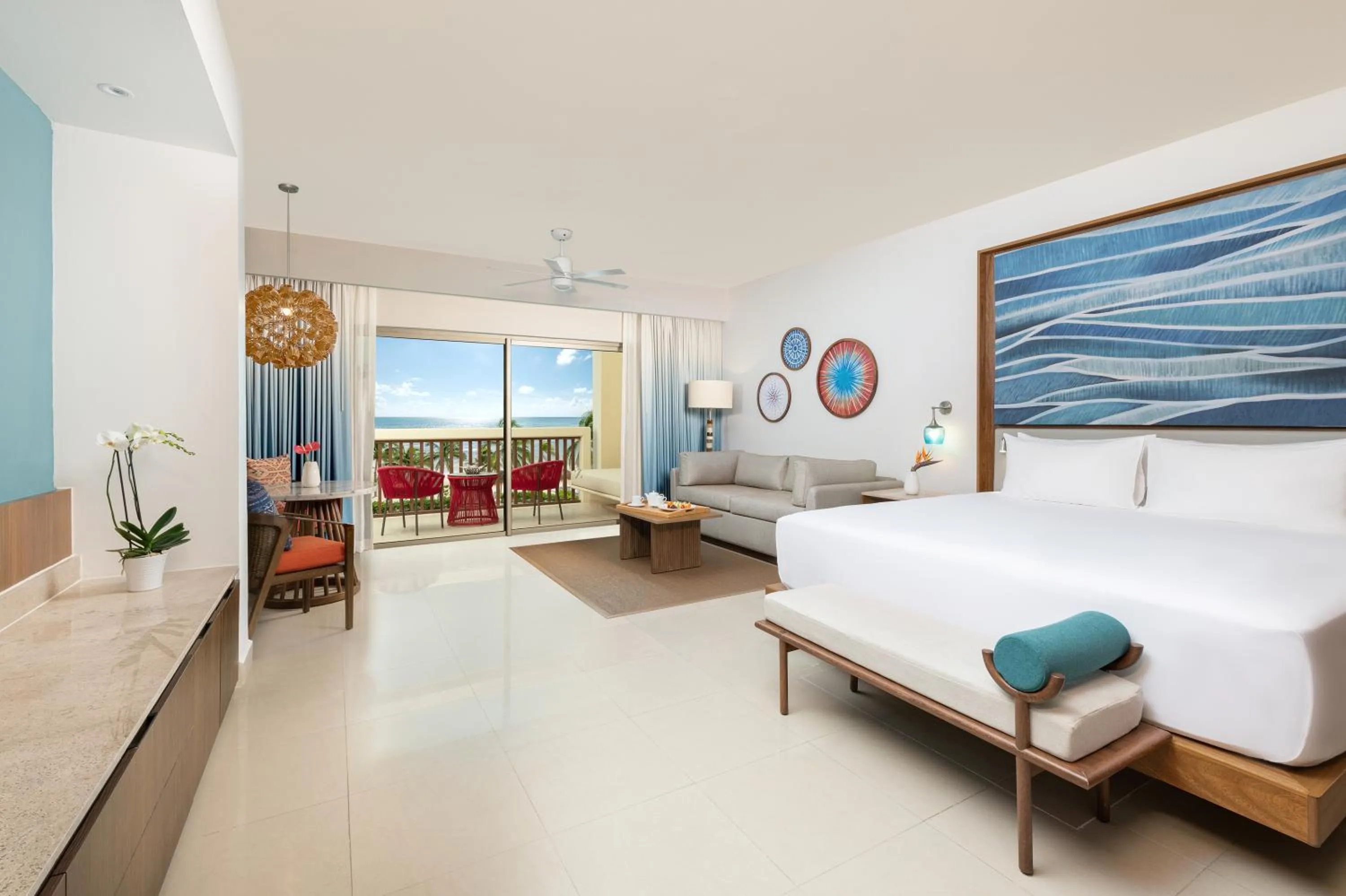 Bedroom, Bed in Dreams Puerto Morelos Resort & Spa - All Inclusive