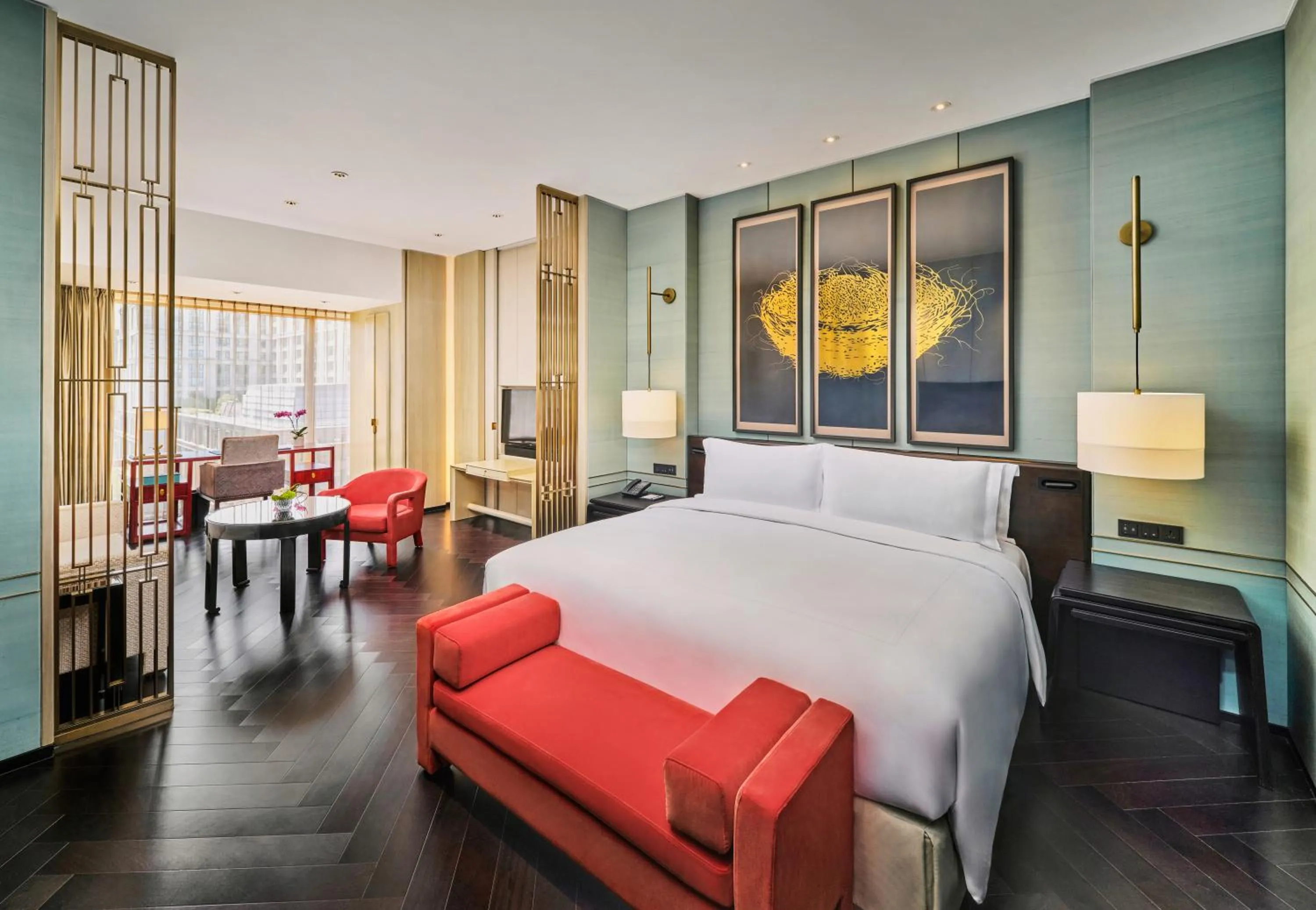 Photo of the whole room, Bed in Waldorf Astoria Beijing