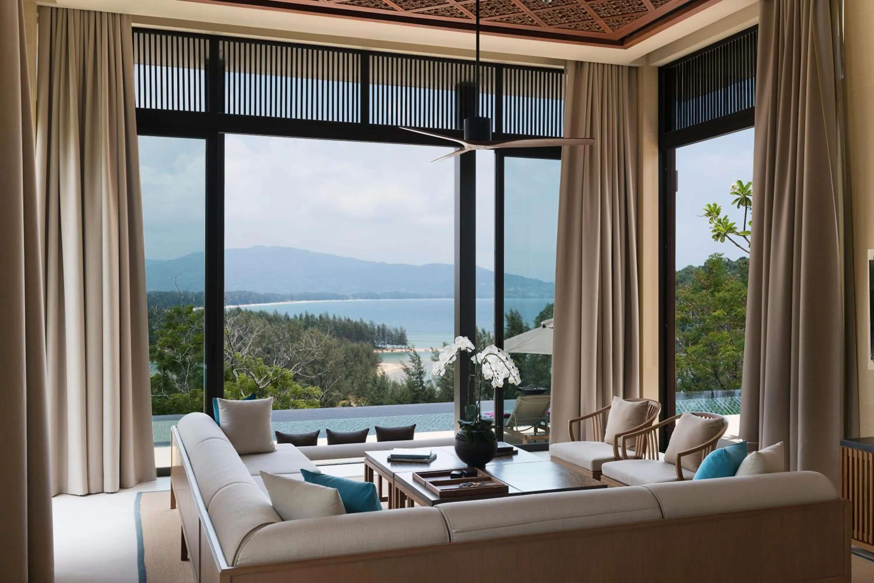 Living room in Anantara Layan Phuket Resort