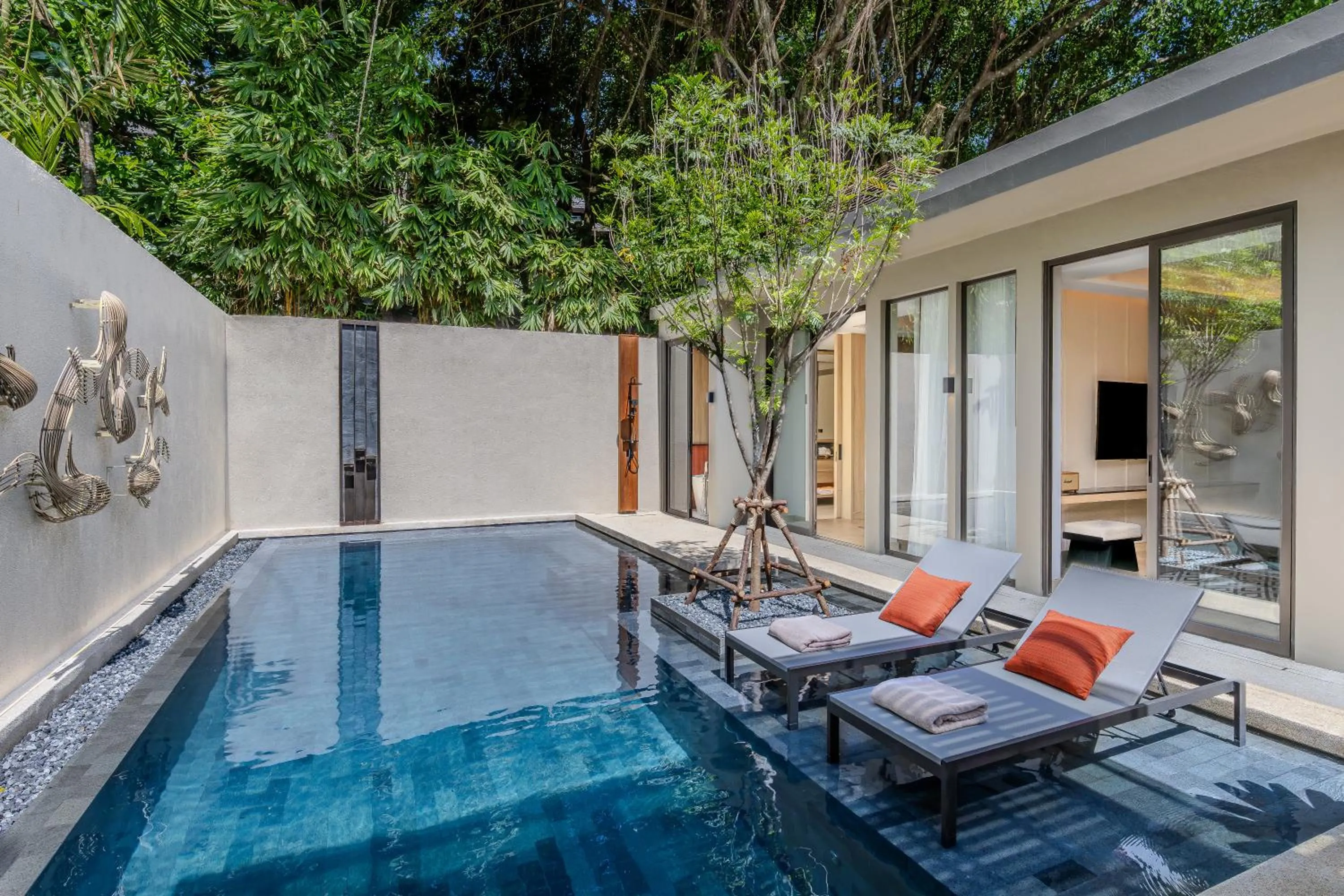 Pool view in Anantara Layan Phuket Resort