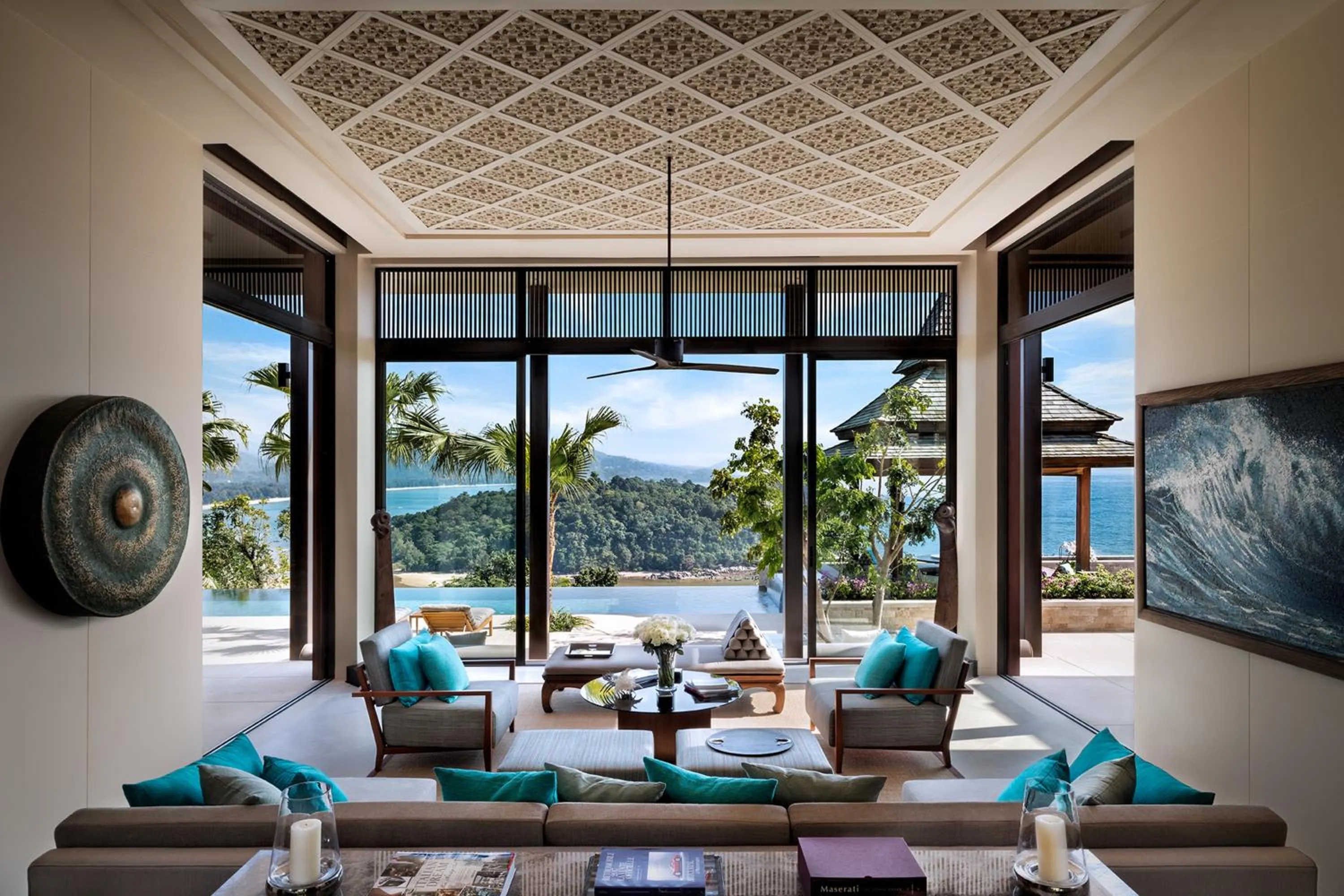 Living room in Anantara Layan Phuket Resort