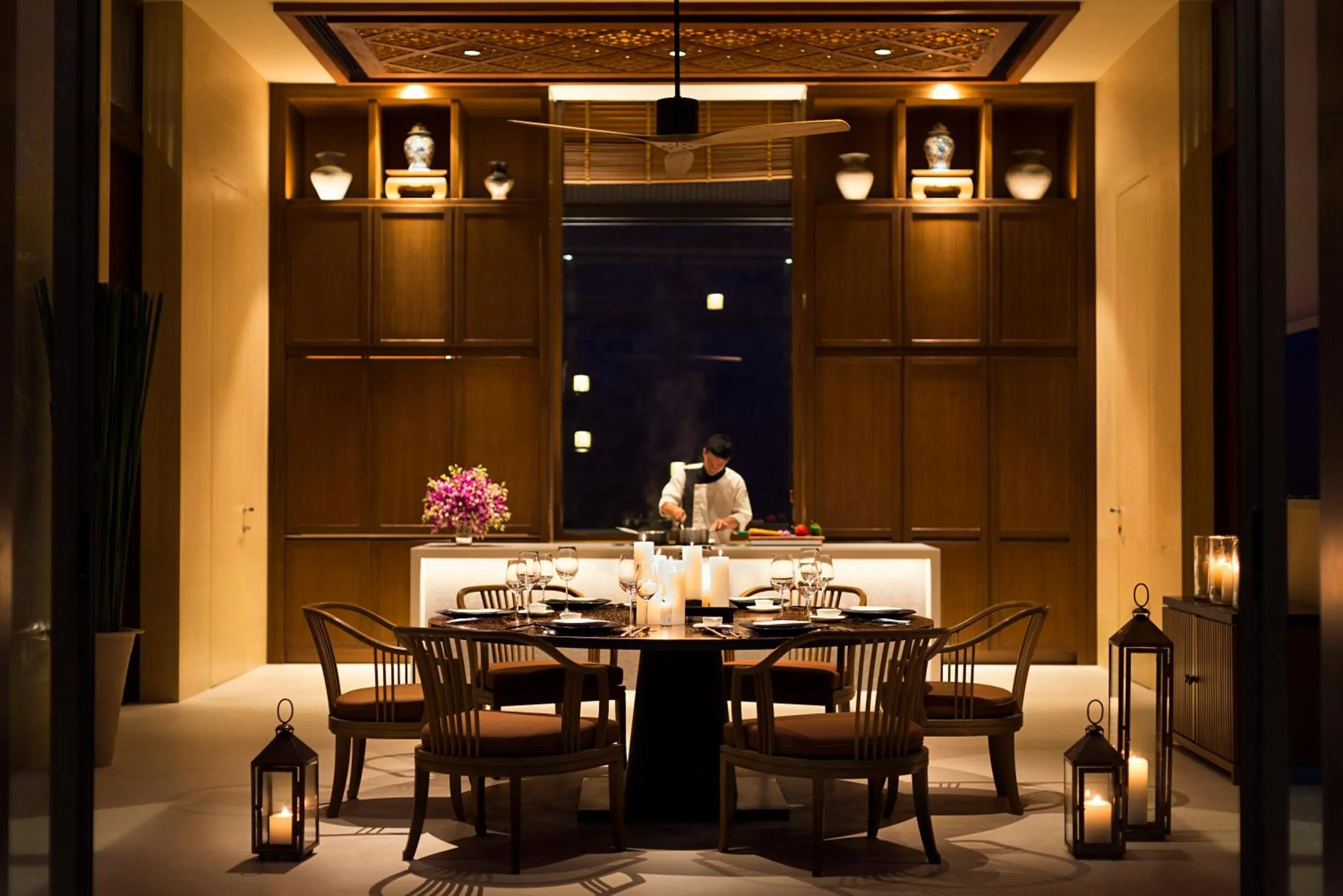 Dining area in Anantara Layan Phuket Resort