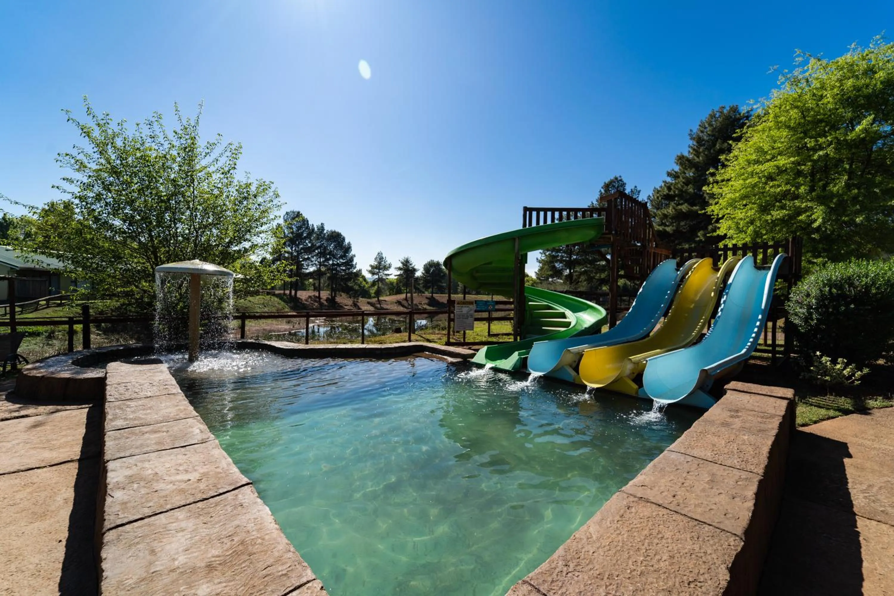 Aqua park in Gooderson Monks Cowl Golf Resort