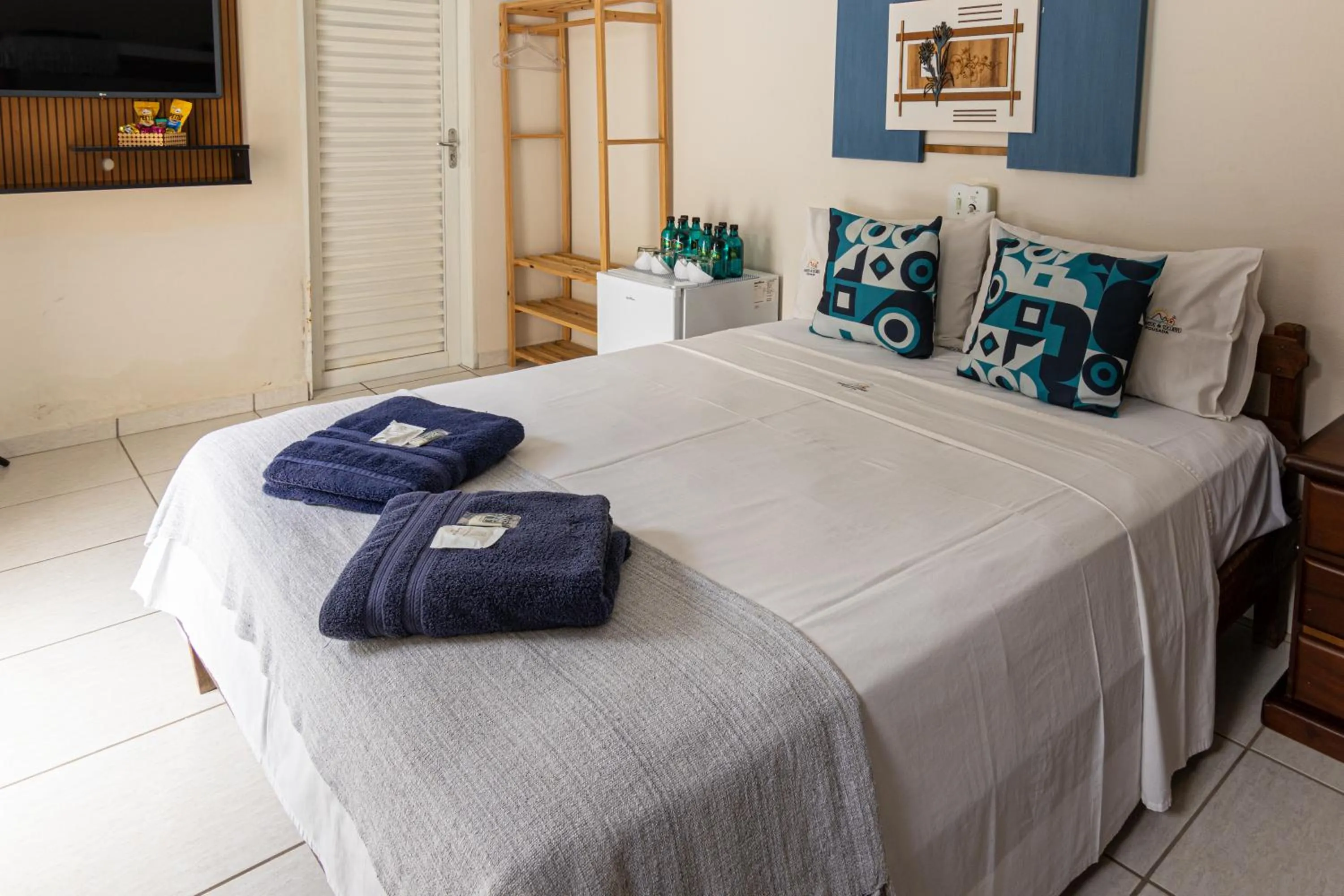 Bed in Pousada Encantos de Socorro